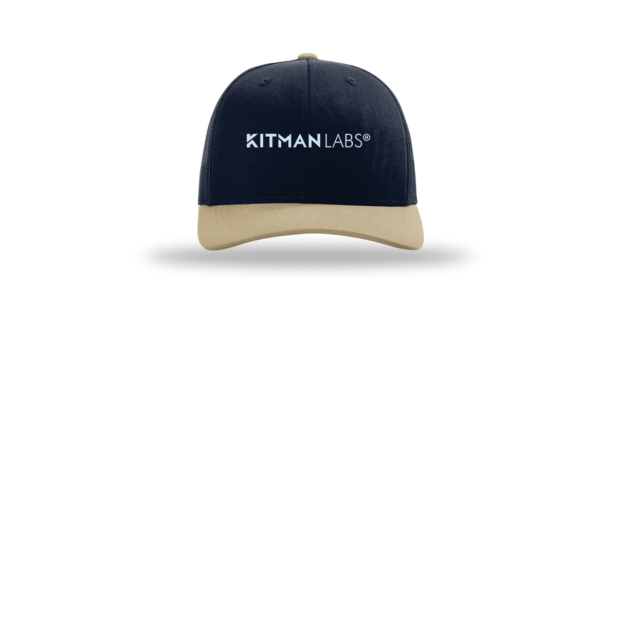 kitmanlabs-richardson-trucker-cap-embroidery-capfront-R112-navynavykhaki-flat-front