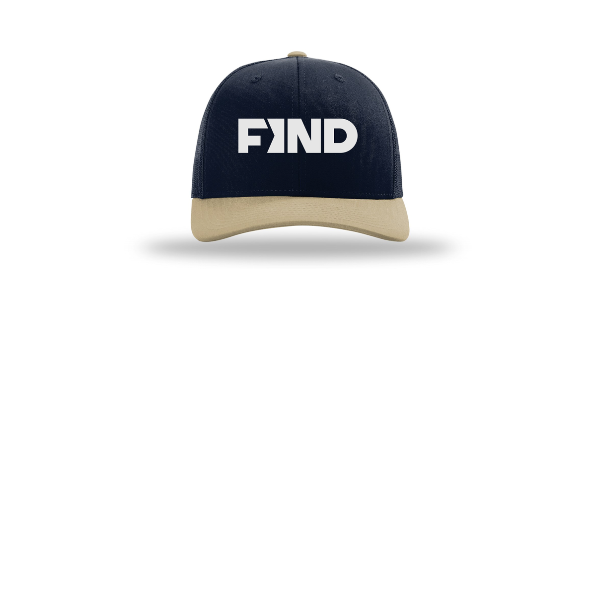 findrealestate-richardson-trucker-cap-embroidery-capfront-R112-navynavykhaki-flat-front