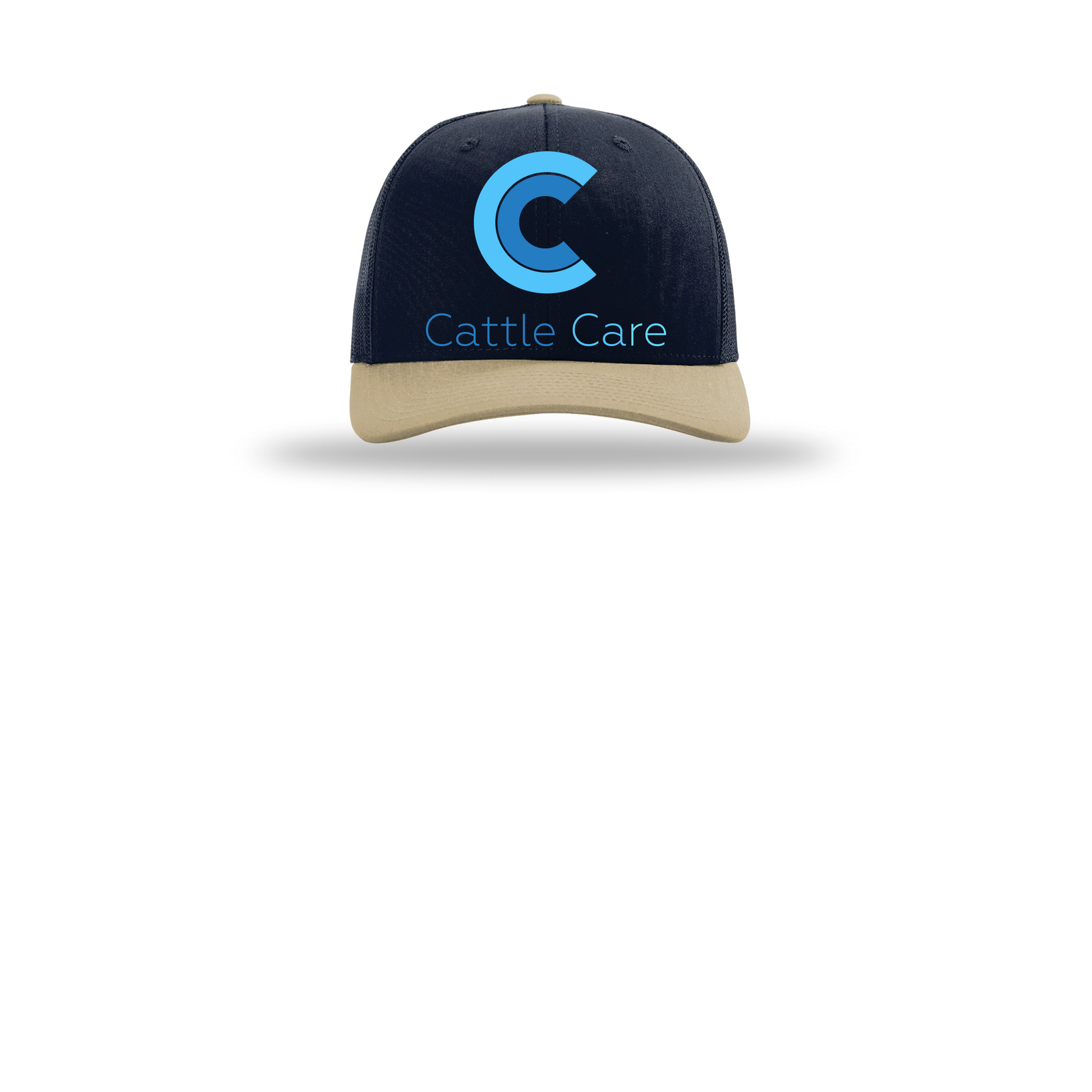 cattle-care-richardson-trucker-cap-embroidery-capfront-R112-navynavykhaki-flat-front