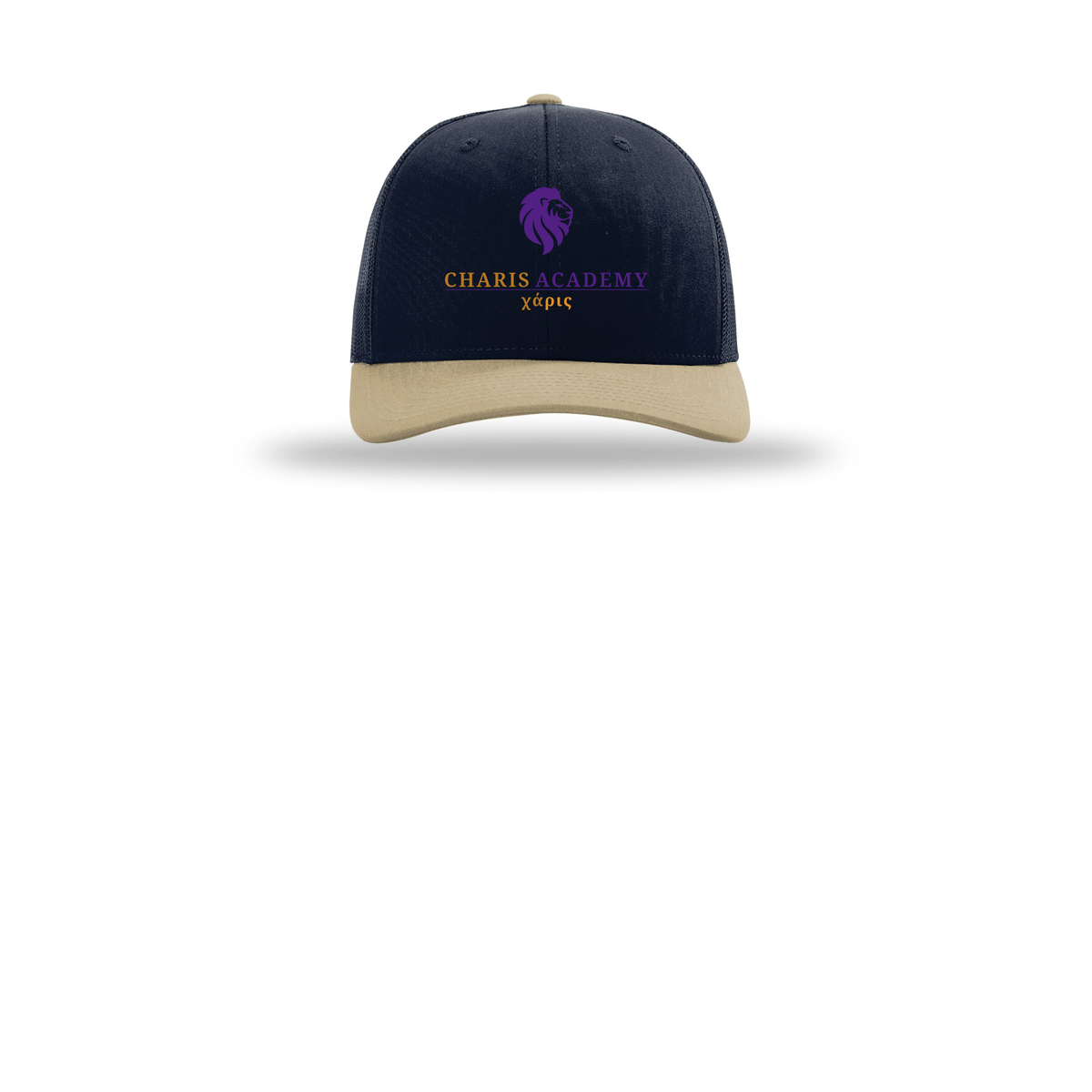cahazleton-richardson-trucker-cap-embroidery-capfront-R112-navynavykhaki-flat-front