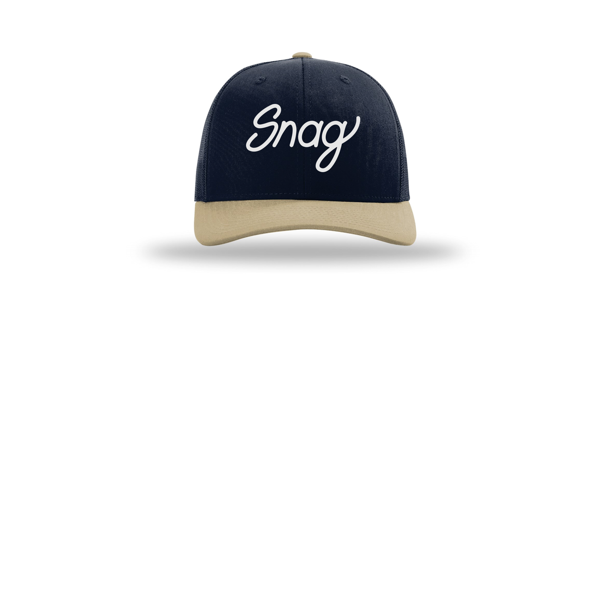 snagdelivery-richardson-trucker-cap-embroidery-capfront-R112-navynavykhaki-flat-front