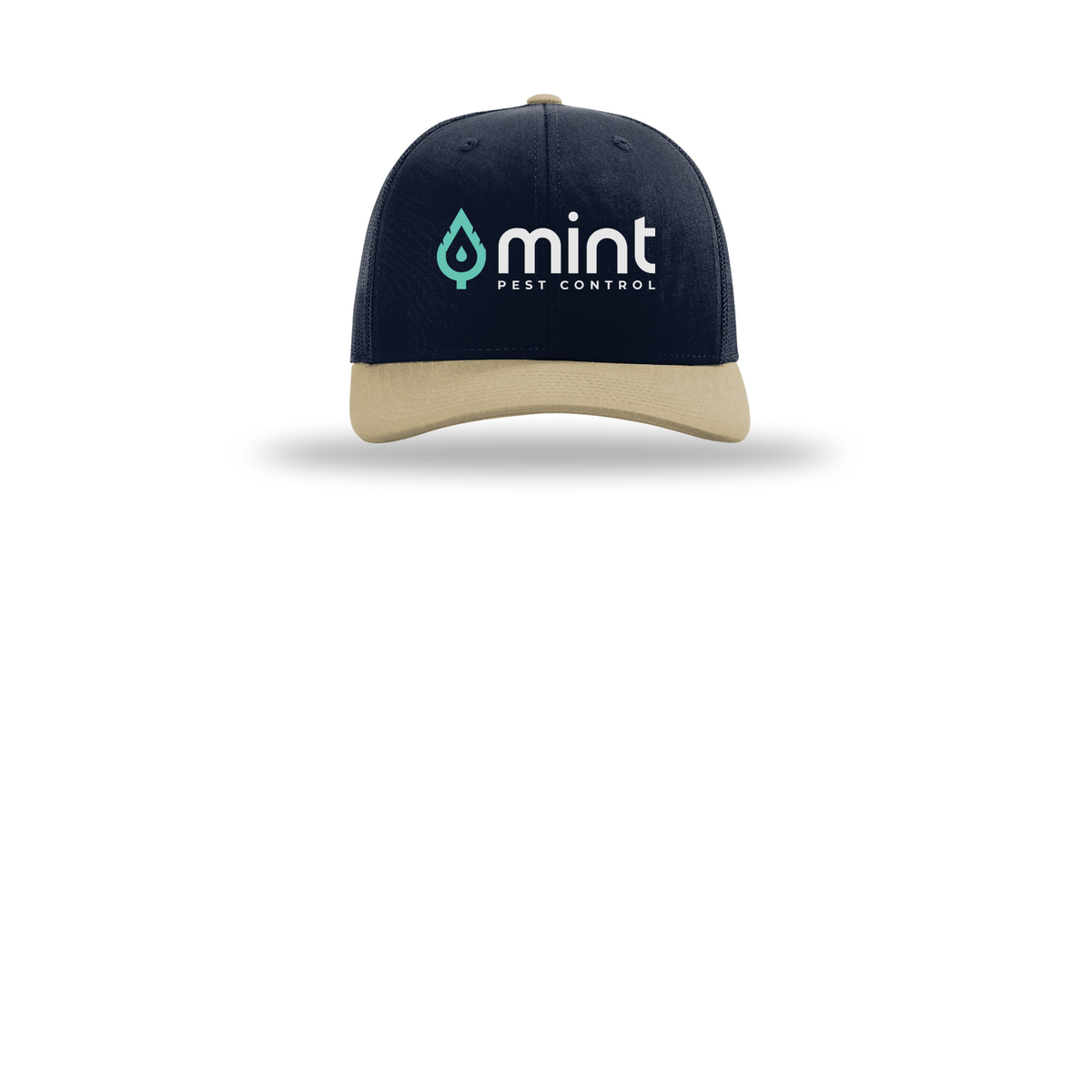 mintpest-richardson-trucker-cap-embroidery-capfront-R112-navynavykhaki-flat-front