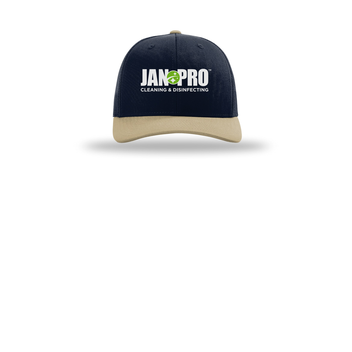 jan-pro-richardson-trucker-cap-embroidery-capfront-R112-navynavykhaki-flat-front