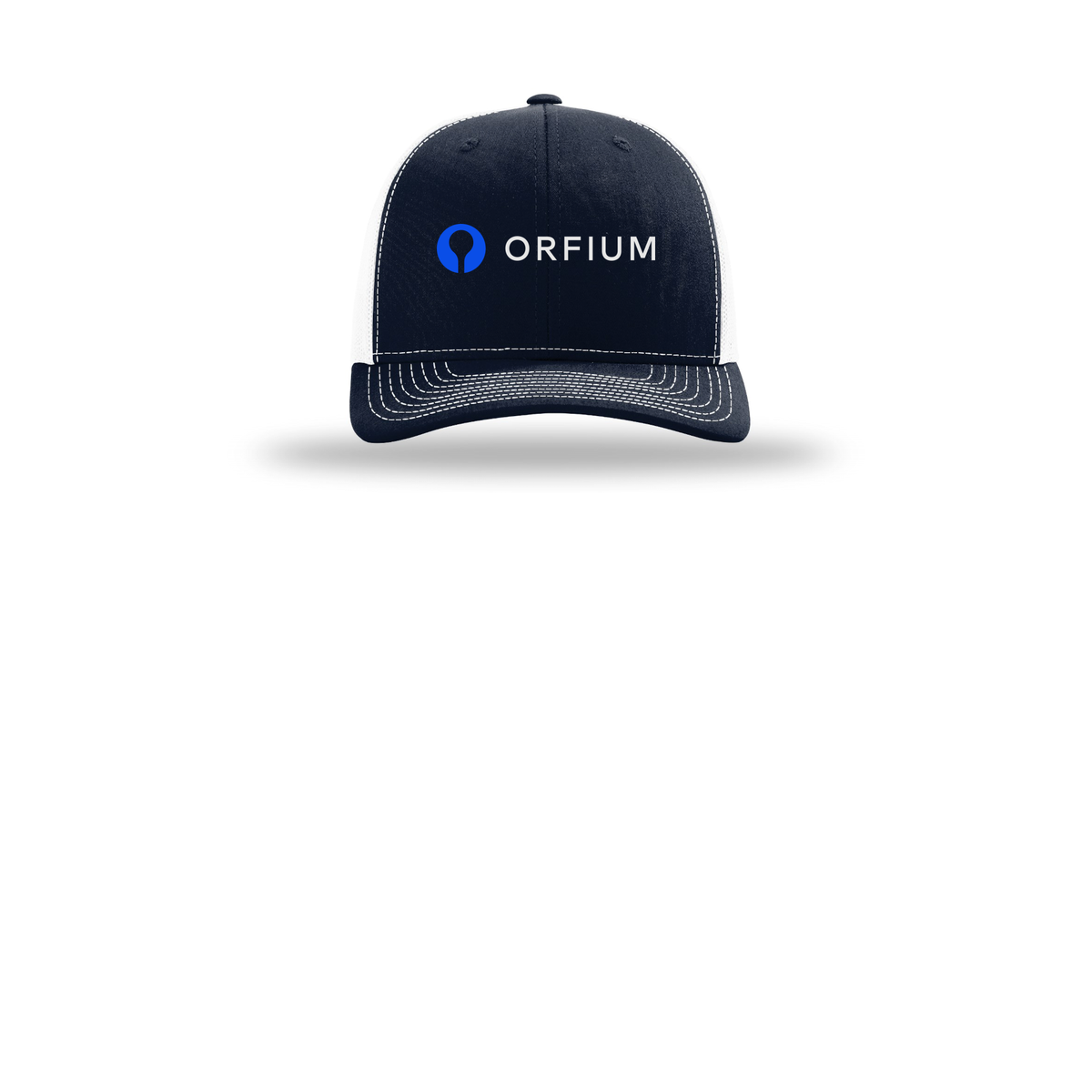 orfium-richardson-trucker-cap-embroidery-capfront-R112-navywhite-flat-front