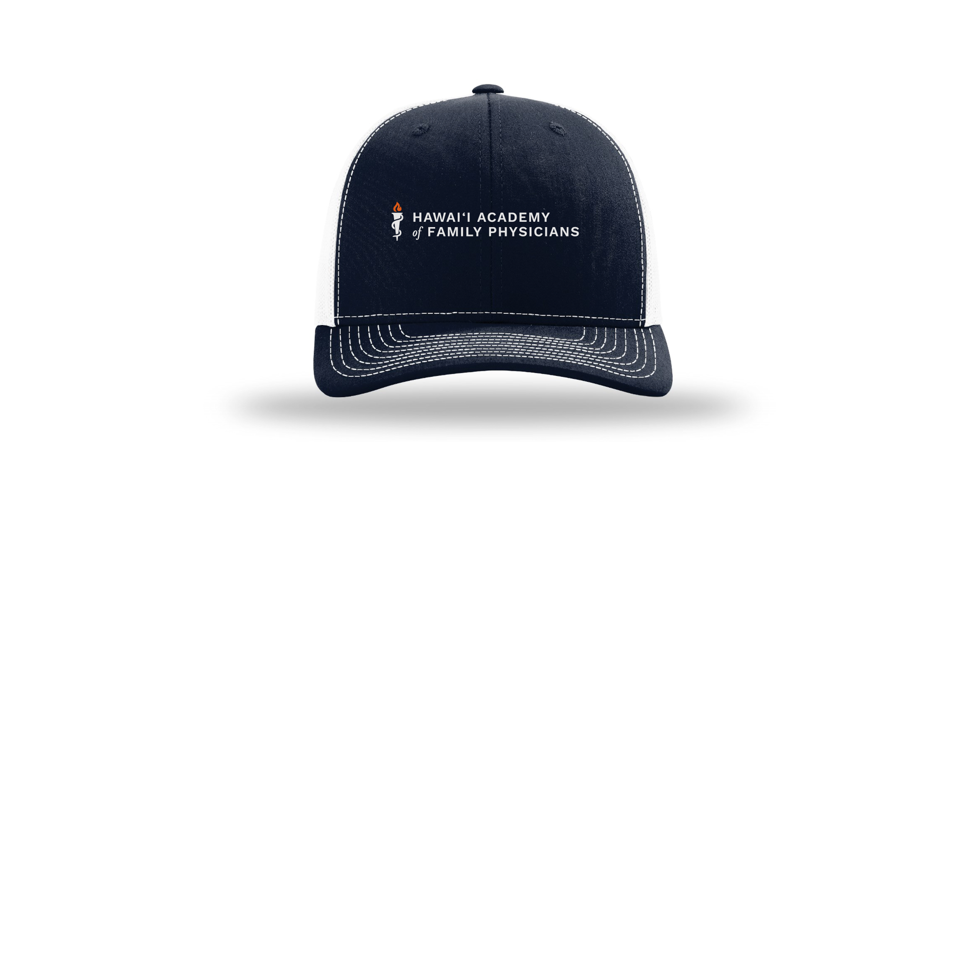 hafp-richardson-trucker-cap-embroidery-capfront-R112-navywhite-flat-front