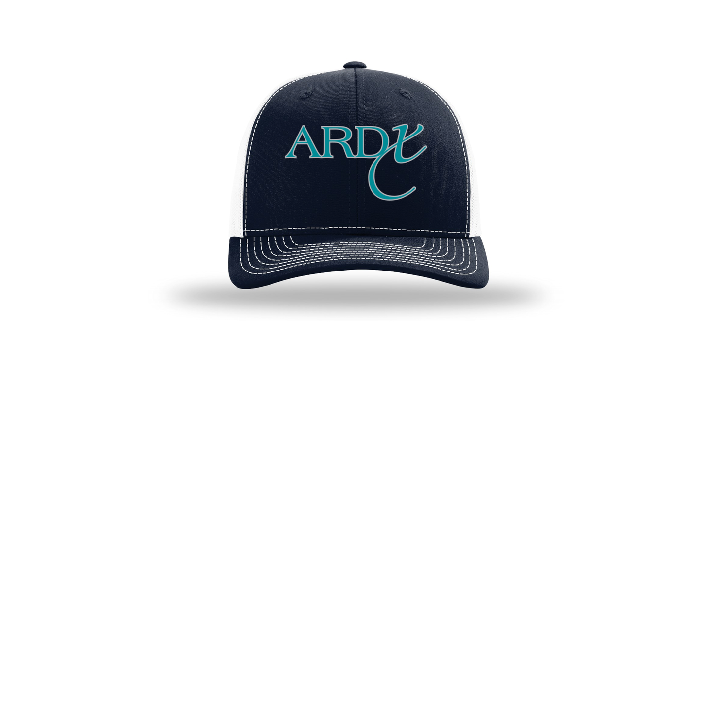 ardx-richardson-trucker-cap-embroidery-capfront-R112-navywhite-flat-front