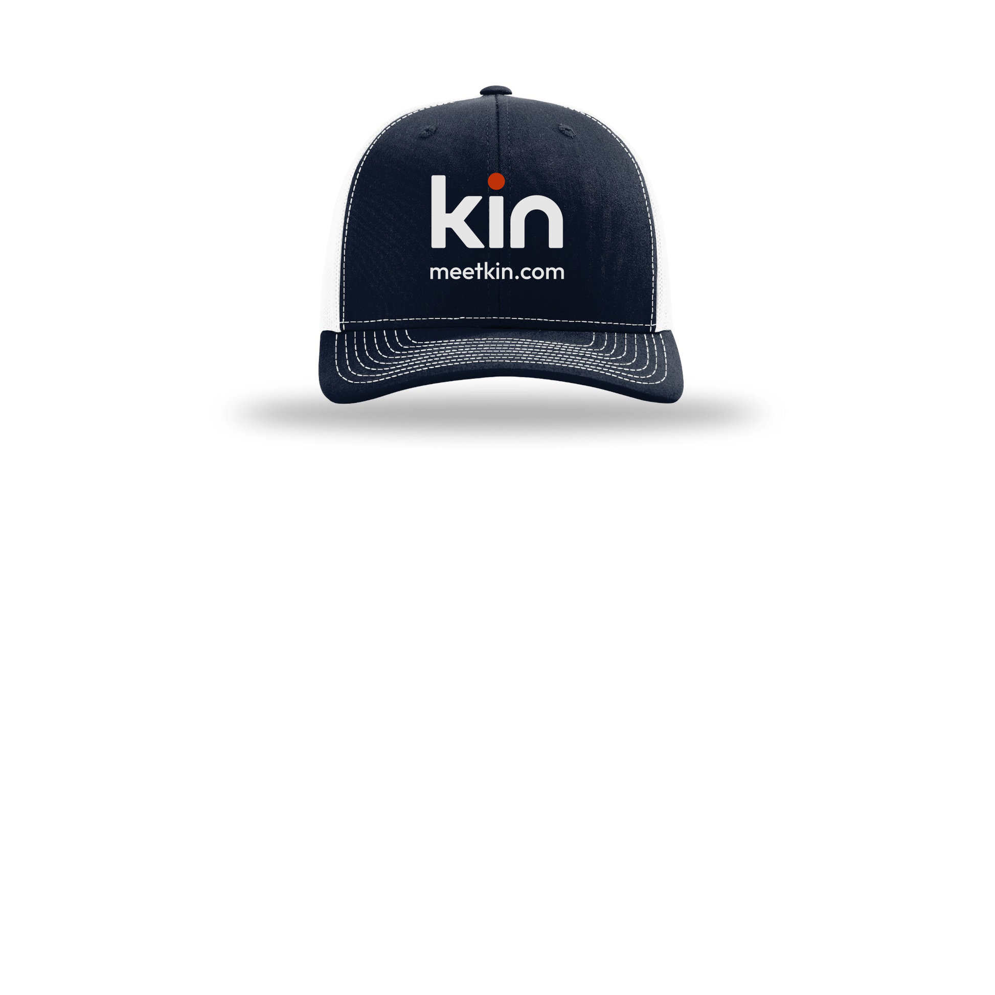 kin-richardson-trucker-cap-embroidery-capfront-R112-navywhite-flat-front