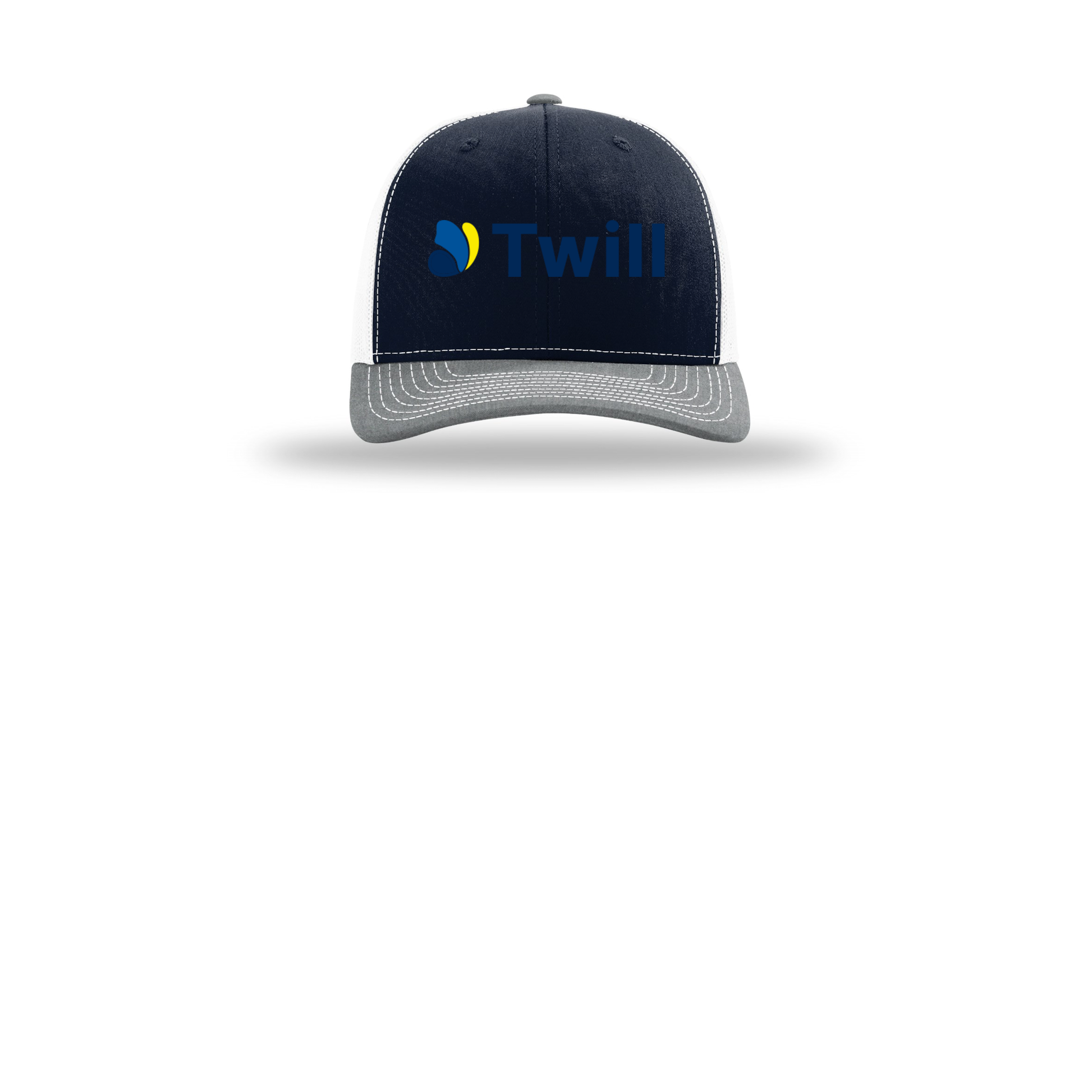 withtwill-richardson-trucker-cap-embroidery-capfront-R112-navywhiteheathergrey-flat-front