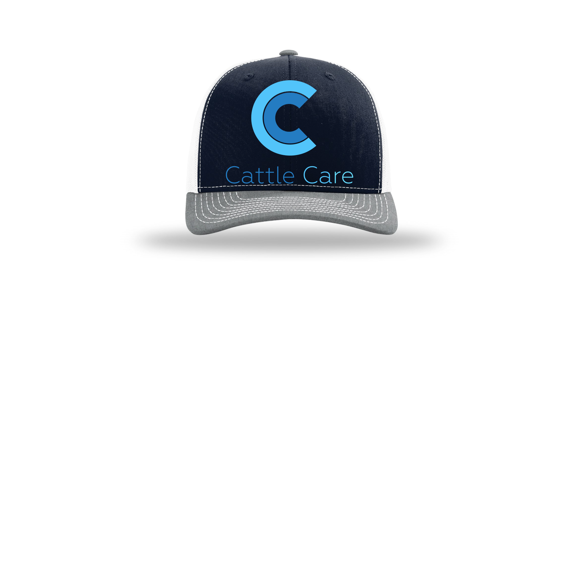 cattle-care-richardson-trucker-cap-embroidery-capfront-R112-navywhiteheathergrey-flat-front