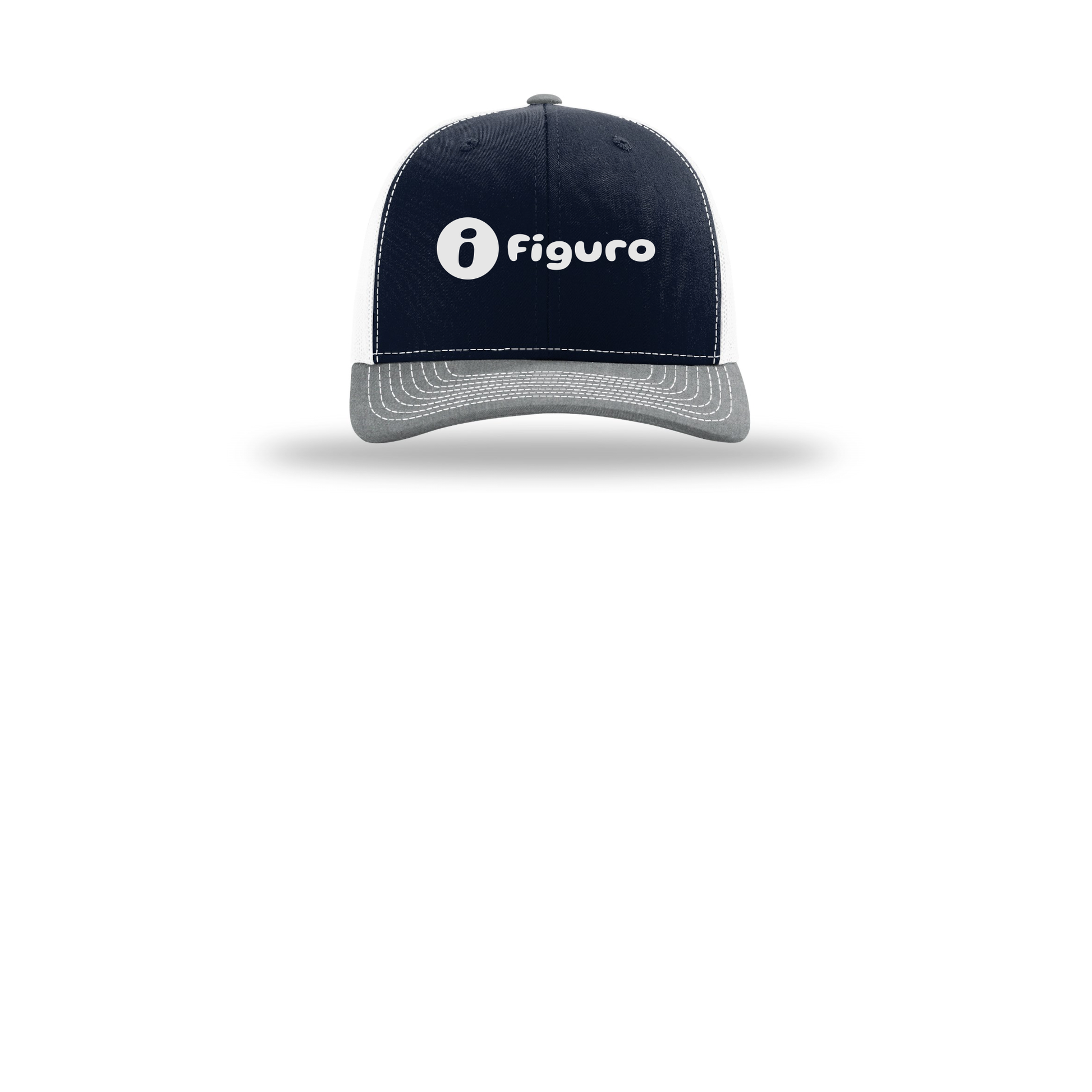 getfiguro-richardson-trucker-cap-embroidery-capfront-R112-navywhiteheathergrey-flat-front