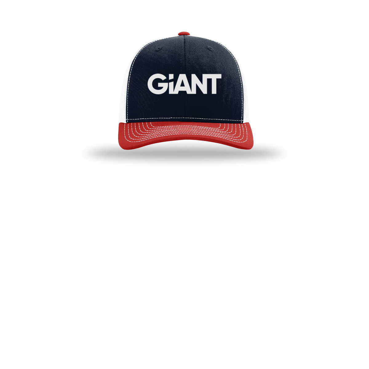 giantworldwide-richardson-trucker-cap-embroidery-capfront-R112-navywhitered-flat-front