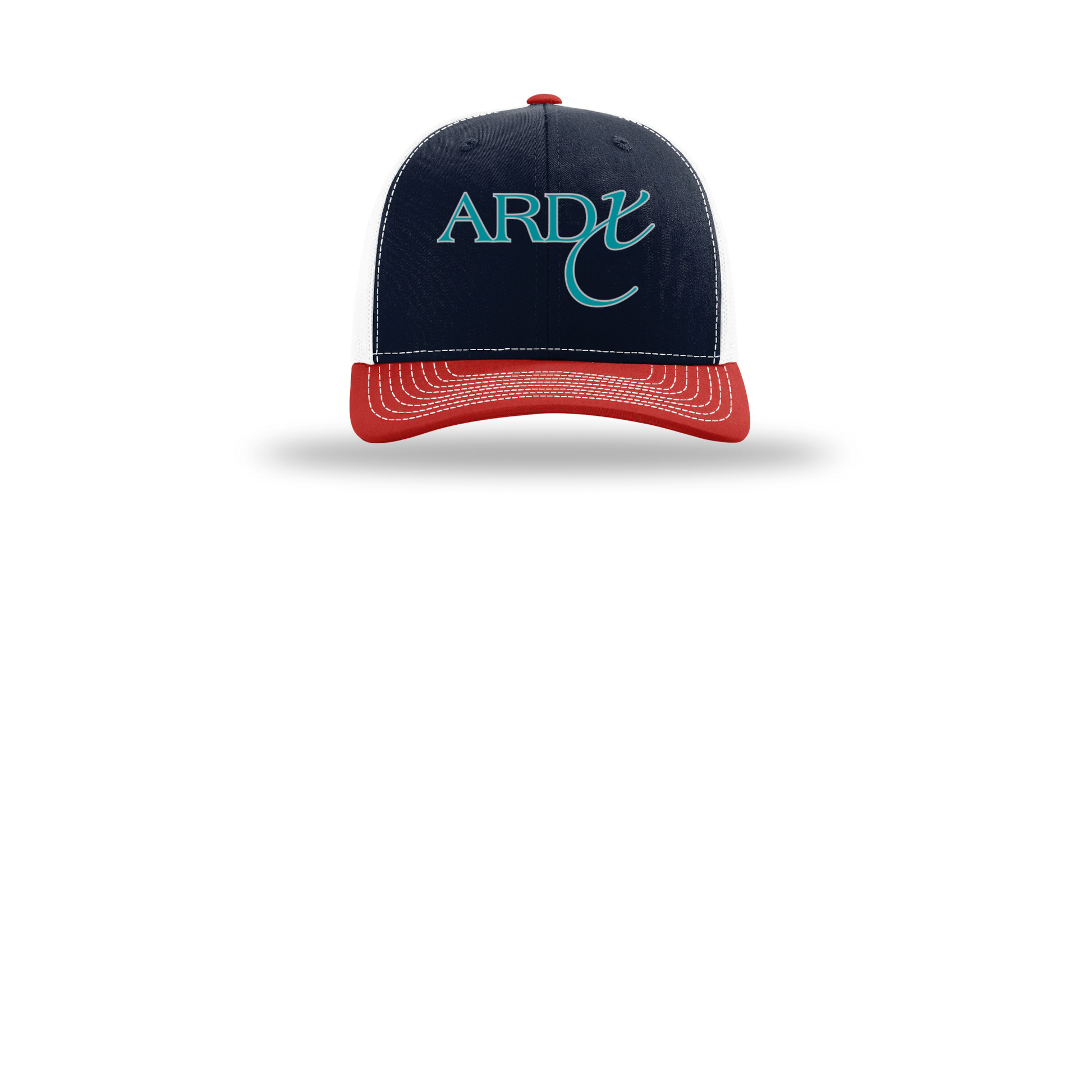 ardx-richardson-trucker-cap-embroidery-capfront-R112-navywhitered-flat-front