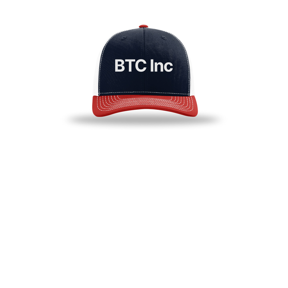 btc-richardson-trucker-cap-embroidery-capfront-R112-navywhitered-flat-front