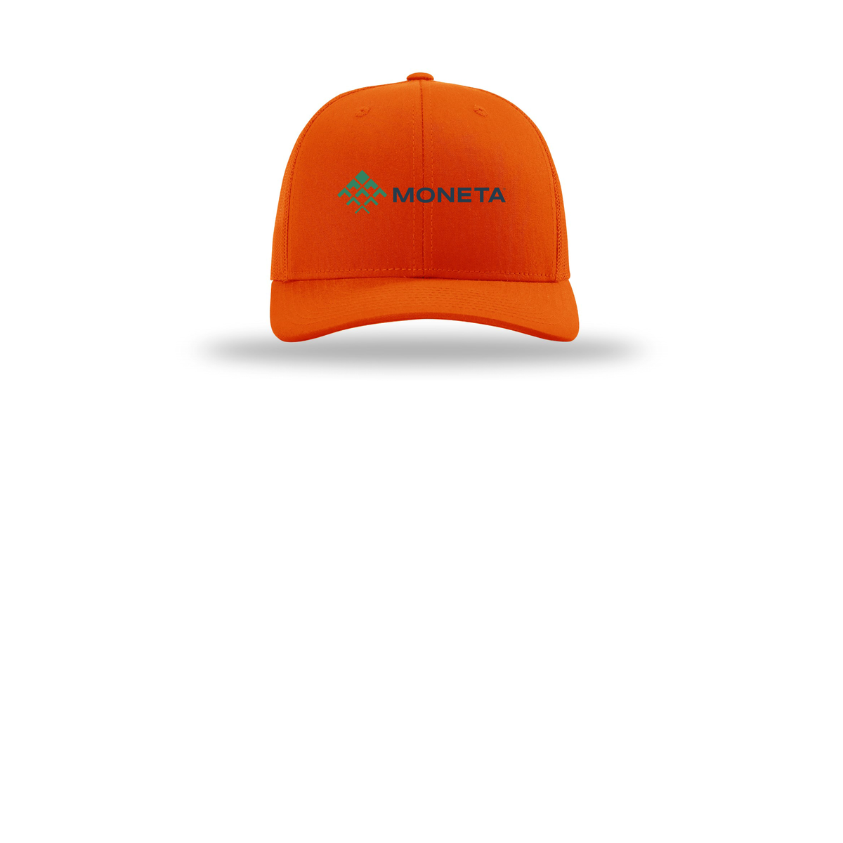 monetagroup-richardson-trucker-cap-embroidery-capfront-R112-orange-flat-front