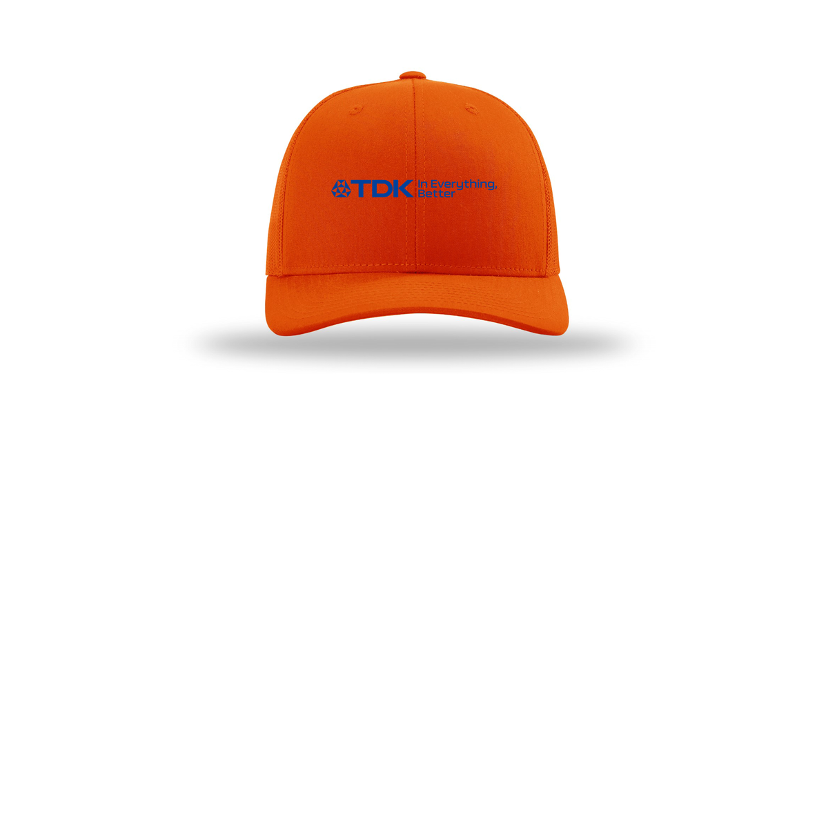 tdk-richardson-trucker-cap-embroidery-capfront-R112-orange-flat-front