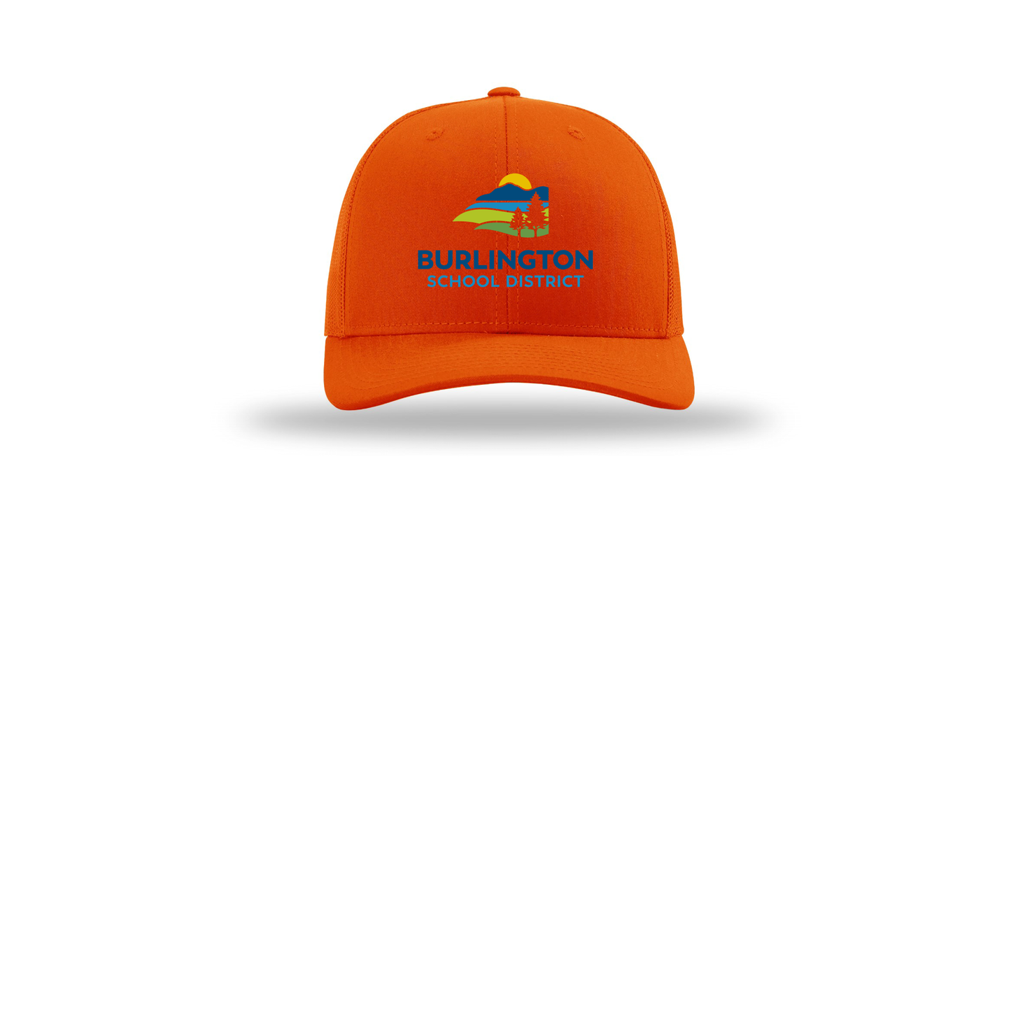 bsdvt-richardson-trucker-cap-embroidery-capfront-R112-orange-flat-front
