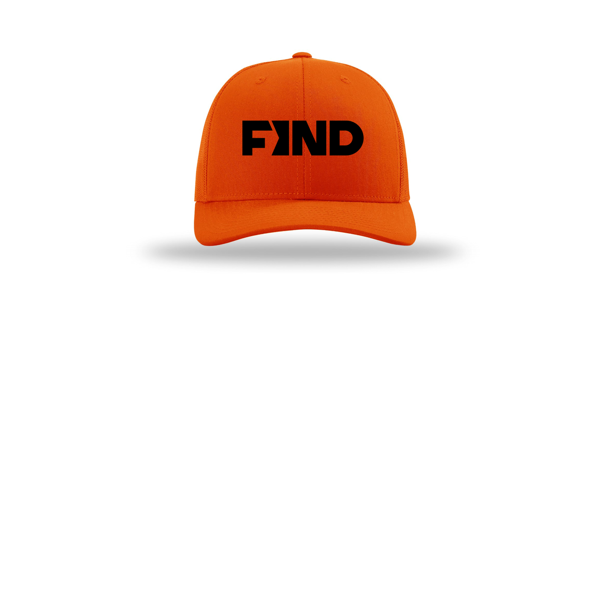 findrealestate-richardson-trucker-cap-embroidery-capfront-R112-orange-flat-front