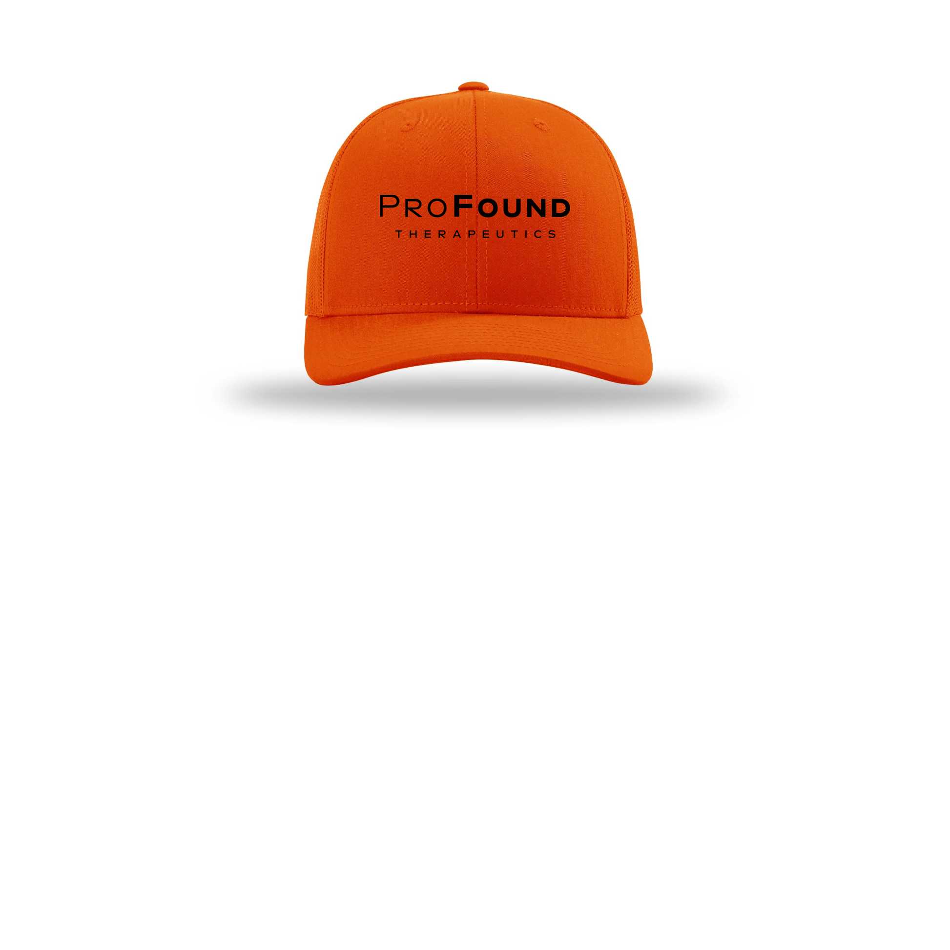 profoundtx-richardson-trucker-cap-embroidery-capfront-R112-orange-flat-front