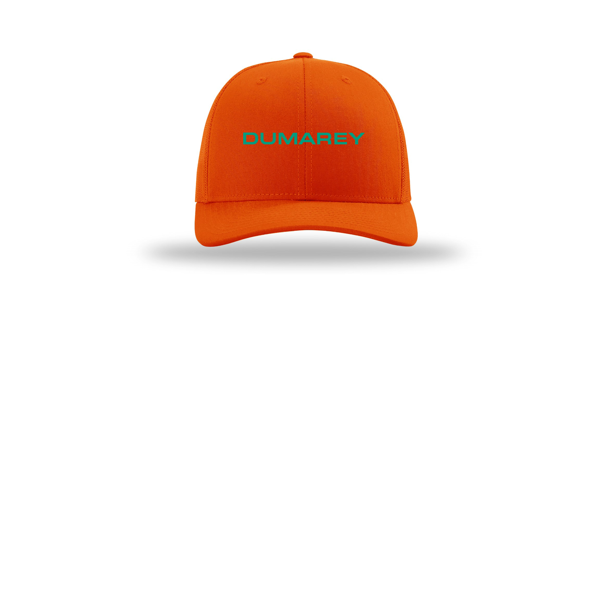 dumarey-richardson-trucker-cap-embroidery-capfront-R112-orange-flat-front