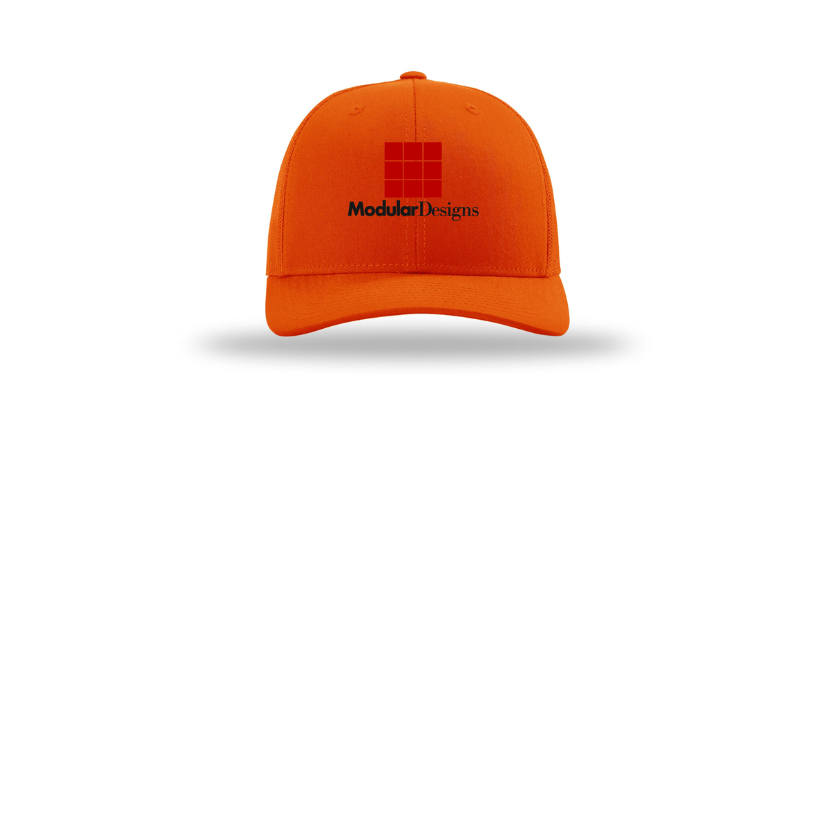 modulardesignsflooring-richardson-trucker-cap-embroidery-capfront-R112-orange-flat-front