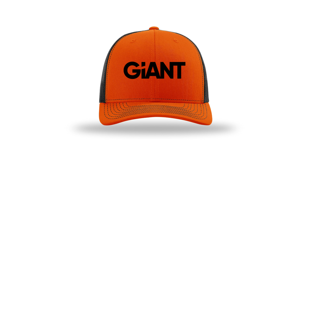 giantworldwide-richardson-trucker-cap-embroidery-capfront-R112-orangeblack-flat-front