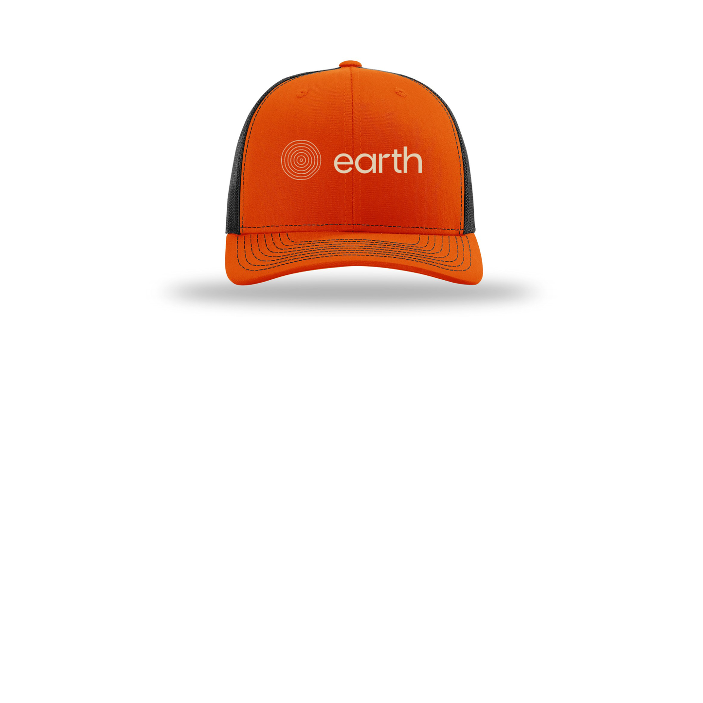 earthfuneral-richardson-trucker-cap-embroidery-capfront-R112-orangeblack-flat-front