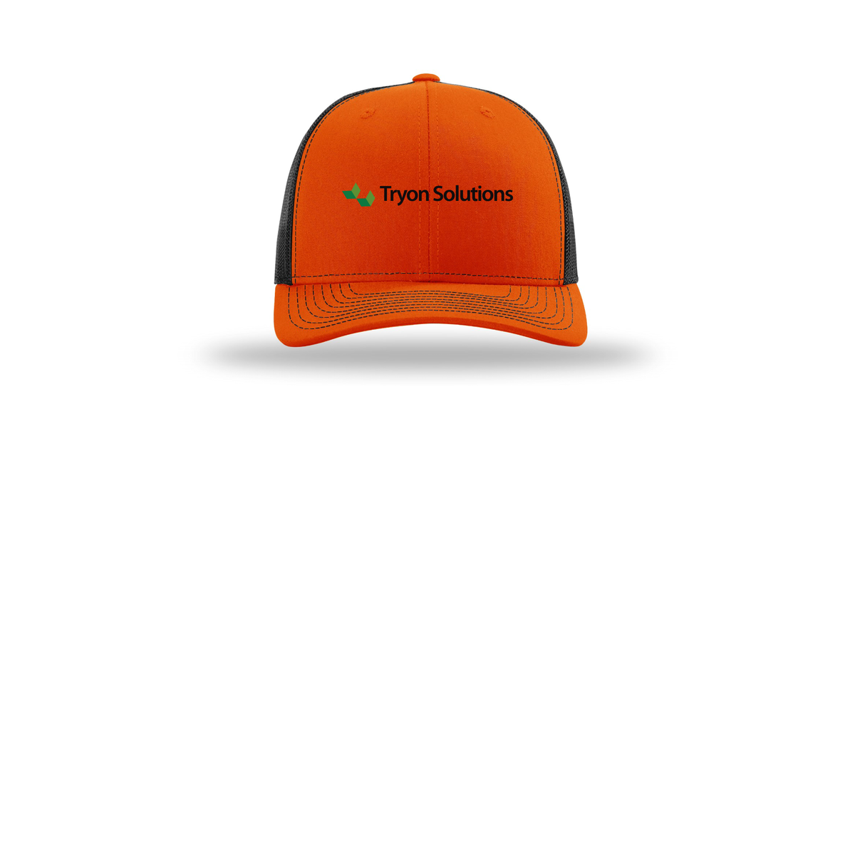 tryonsolutions-richardson-trucker-cap-embroidery-capfront-R112-orangeblack-flat-front