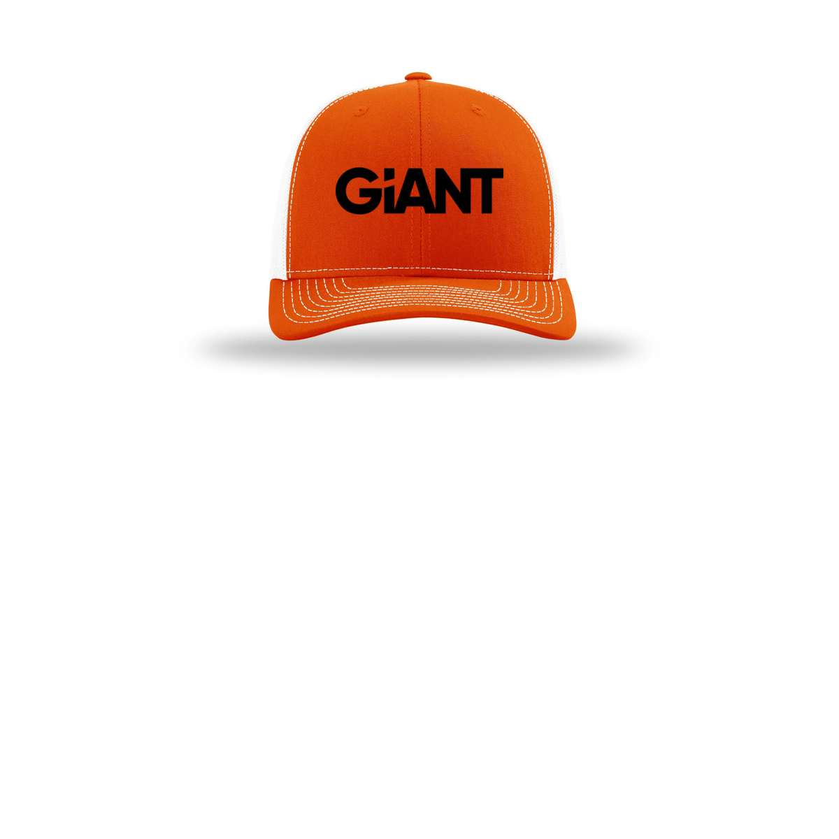 giantworldwide-richardson-trucker-cap-embroidery-capfront-R112-orangewhite-flat-front