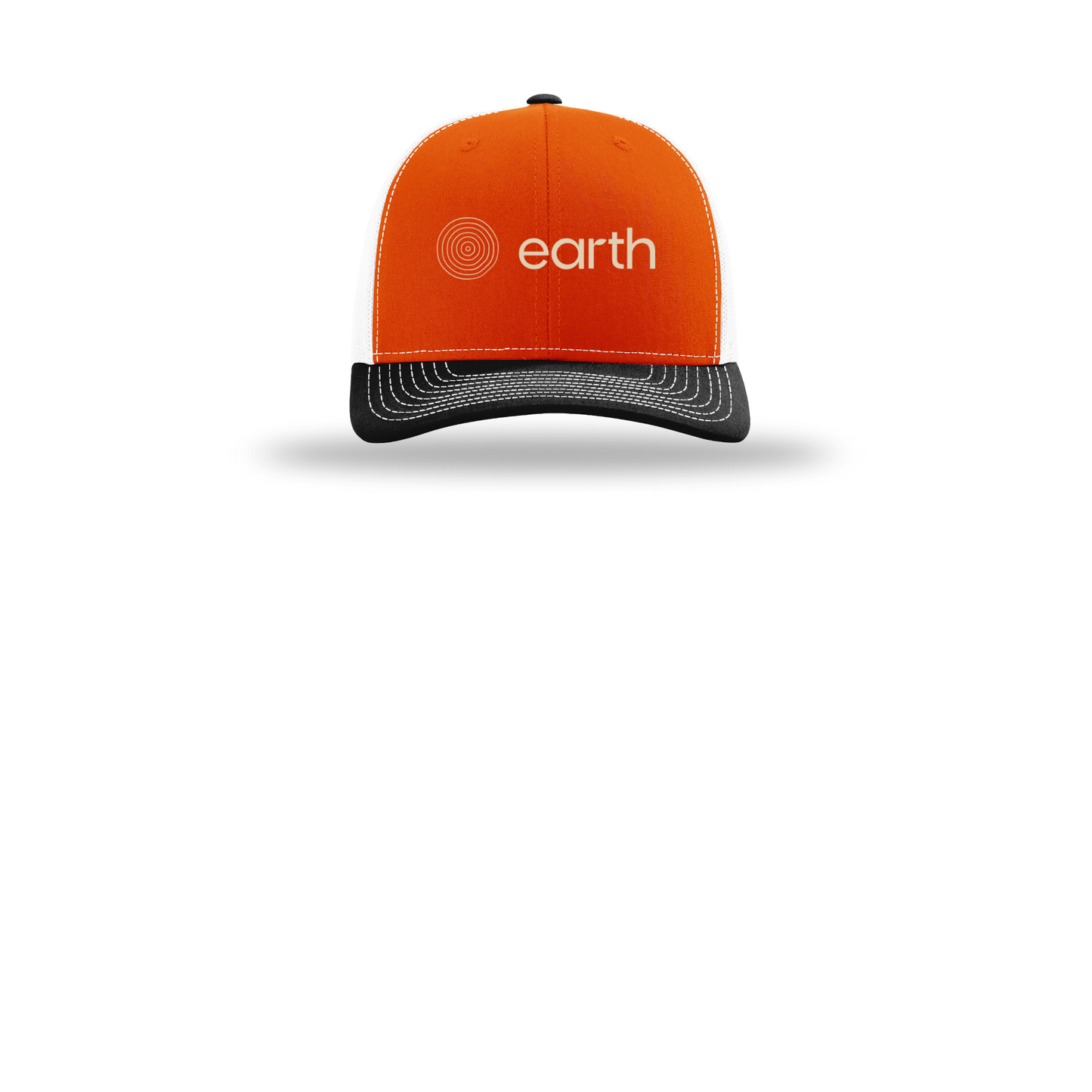 earthfuneral-richardson-trucker-cap-embroidery-capfront-R112-orangewhiteblack-flat-front
