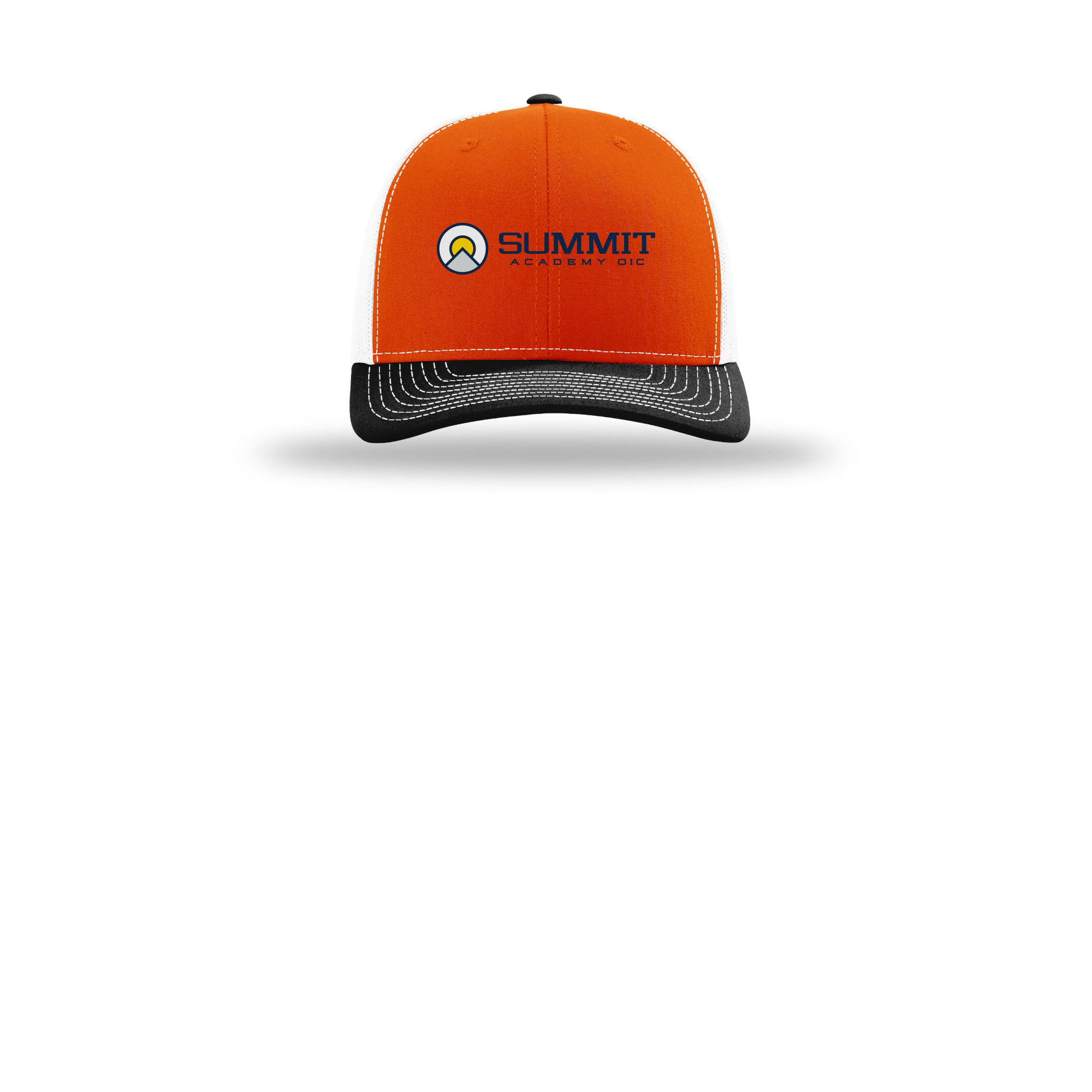 saoic-richardson-trucker-cap-embroidery-capfront-R112-orangewhiteblack-flat-front