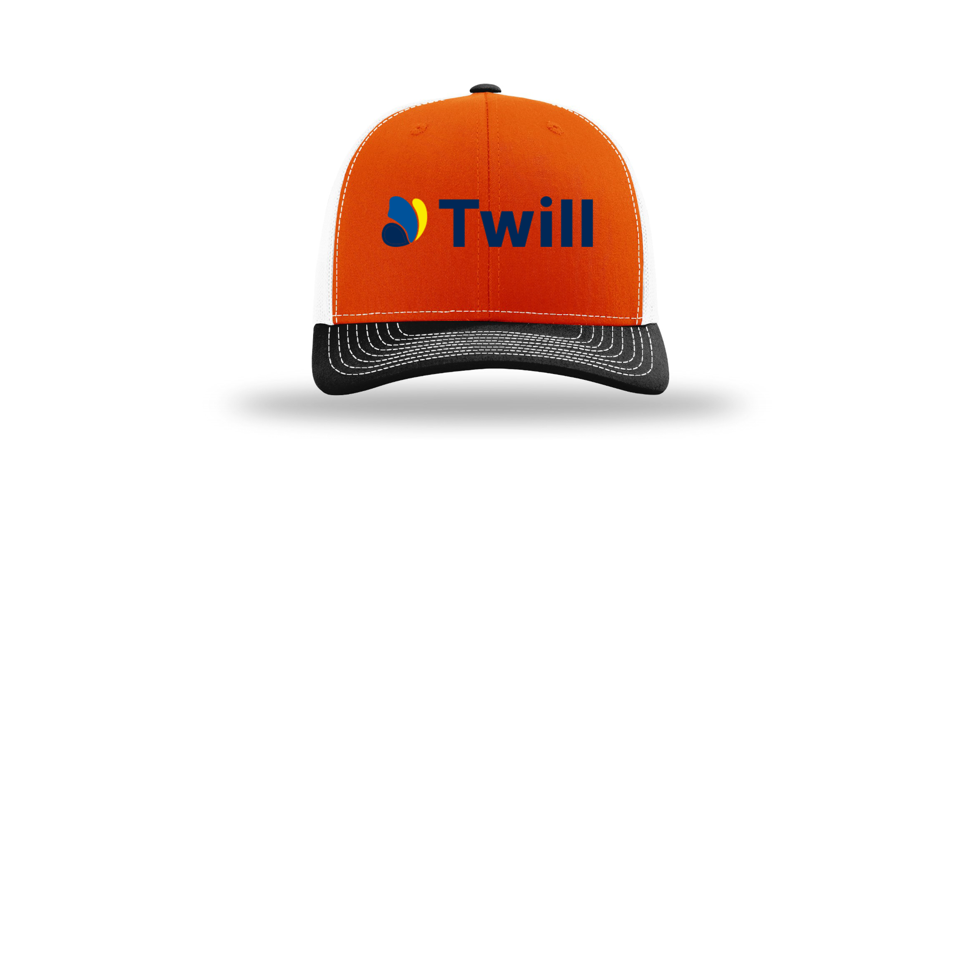 withtwill-richardson-trucker-cap-embroidery-capfront-R112-orangewhiteblack-flat-front