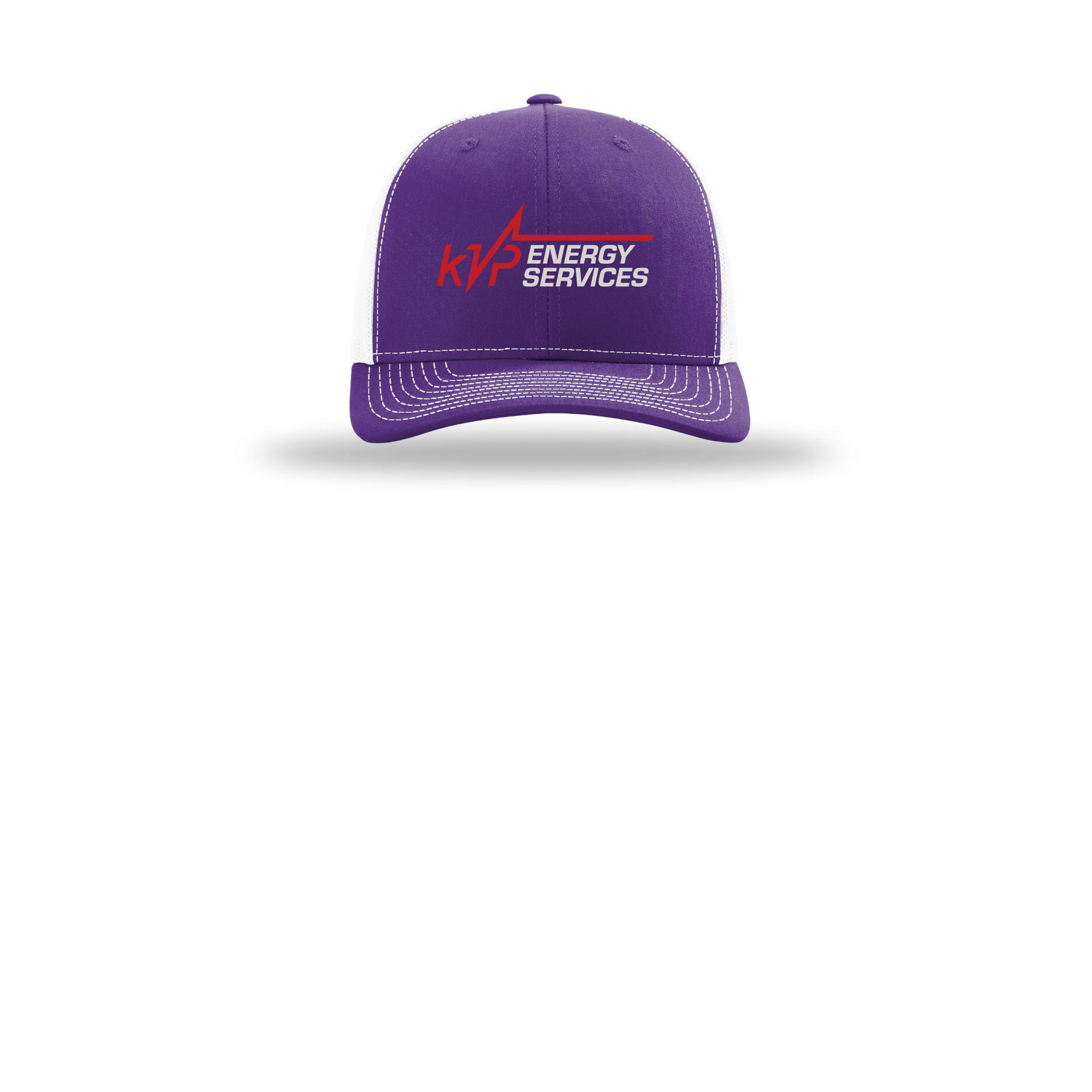 kvpenergy-richardson-trucker-cap-embroidery-capfront-R112-purplewhite-flat-front