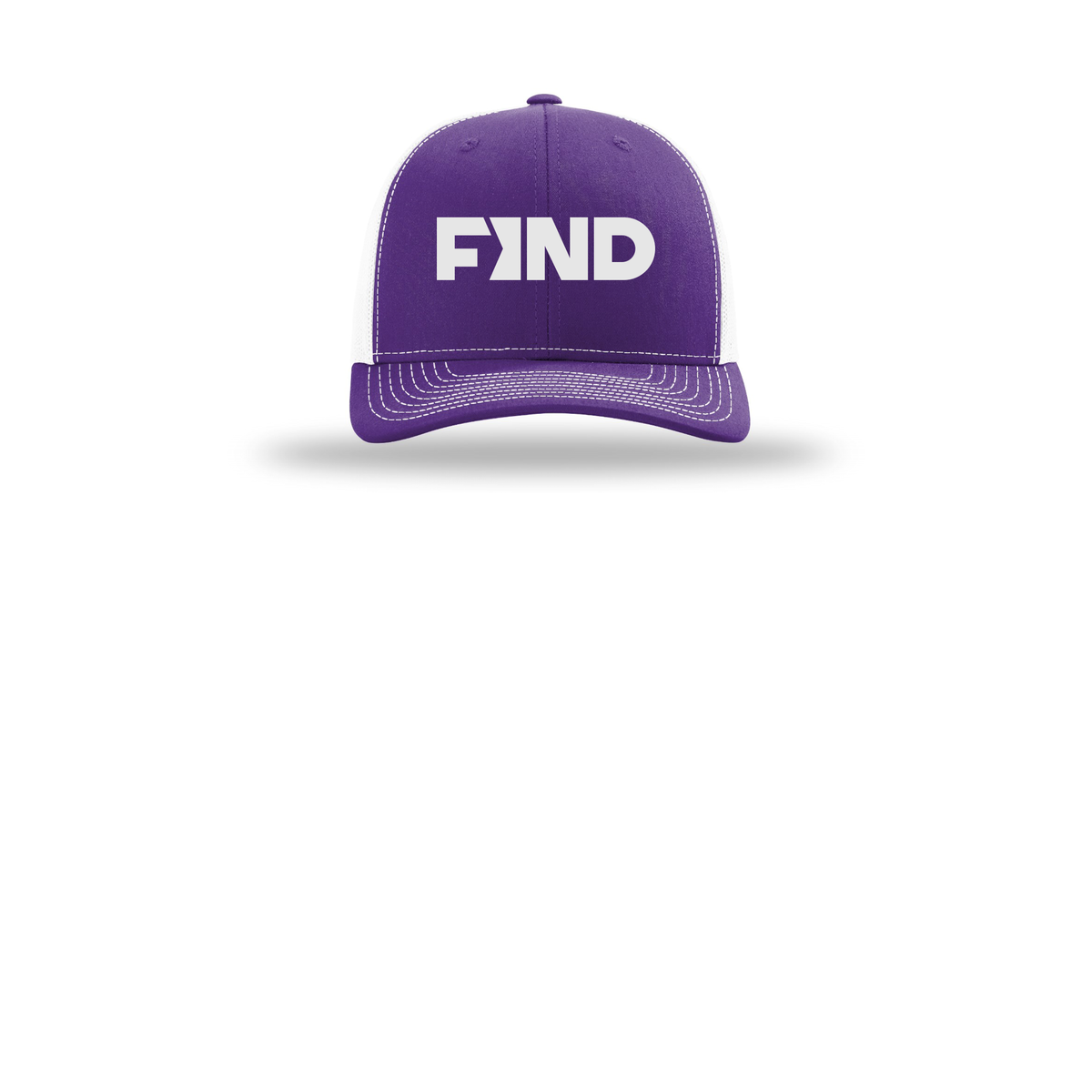 findrealestate-richardson-trucker-cap-embroidery-capfront-R112-purplewhite-flat-front
