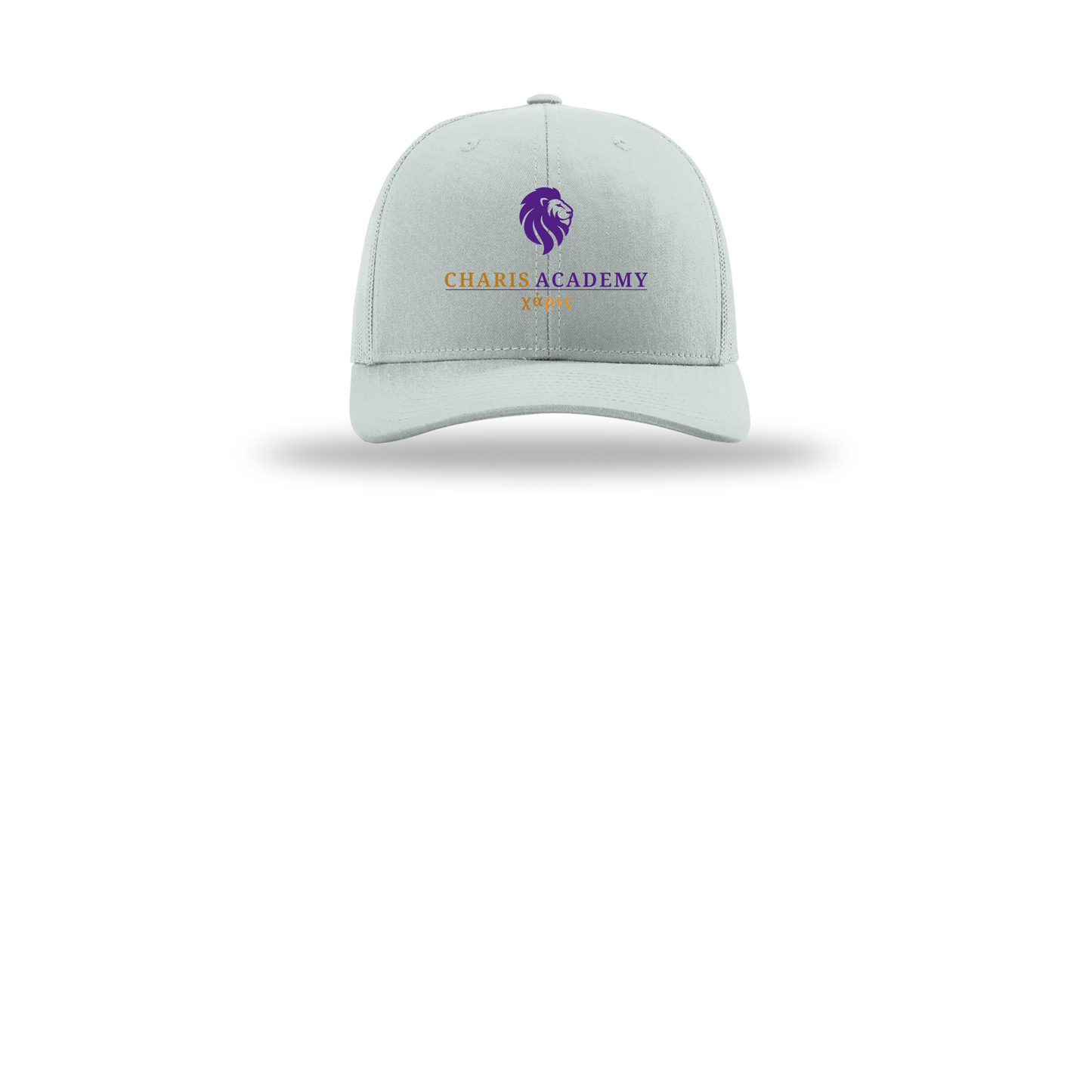 cahazleton-richardson-trucker-cap-embroidery-capfront-R112-quarry-flat-front