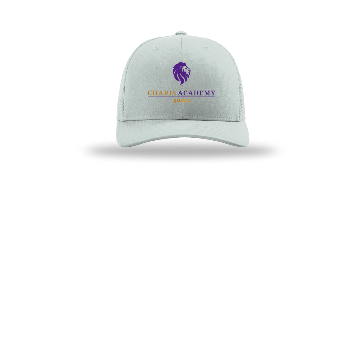 cahazleton-richardson-trucker-cap-embroidery-capfront-R112-quarry-flat-front