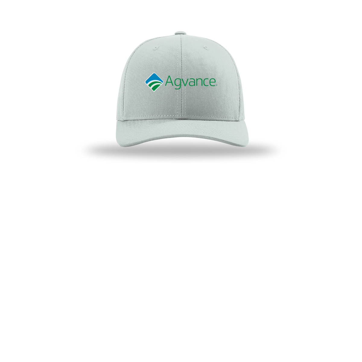 agvance-richardson-trucker-cap-embroidery-capfront-R112-quarry-flat-front