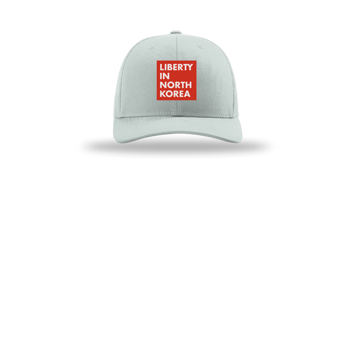 libertyinnorthkorea-richardson-trucker-cap-embroidery-capfront-R112-quarry-flat-front