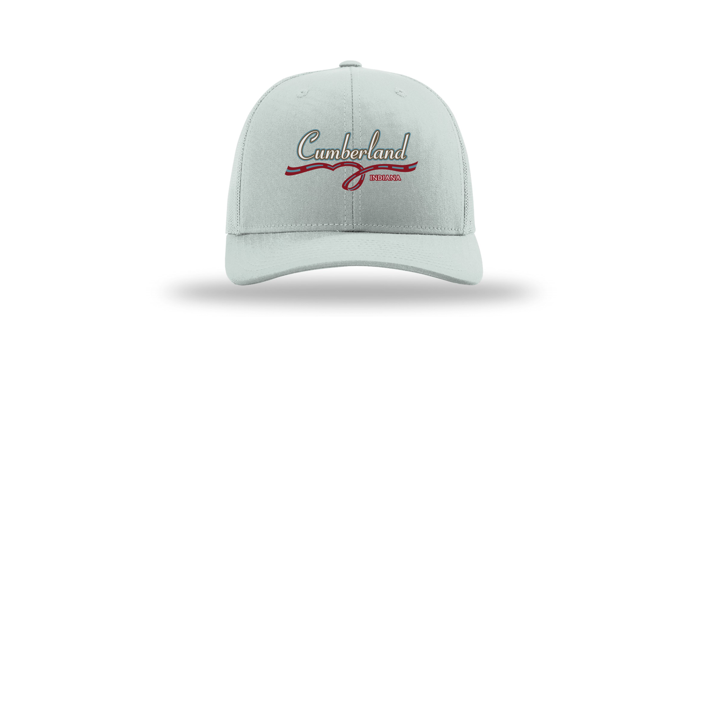 cumberland-richardson-trucker-cap-embroidery-capfront-R112-quarry-flat-front