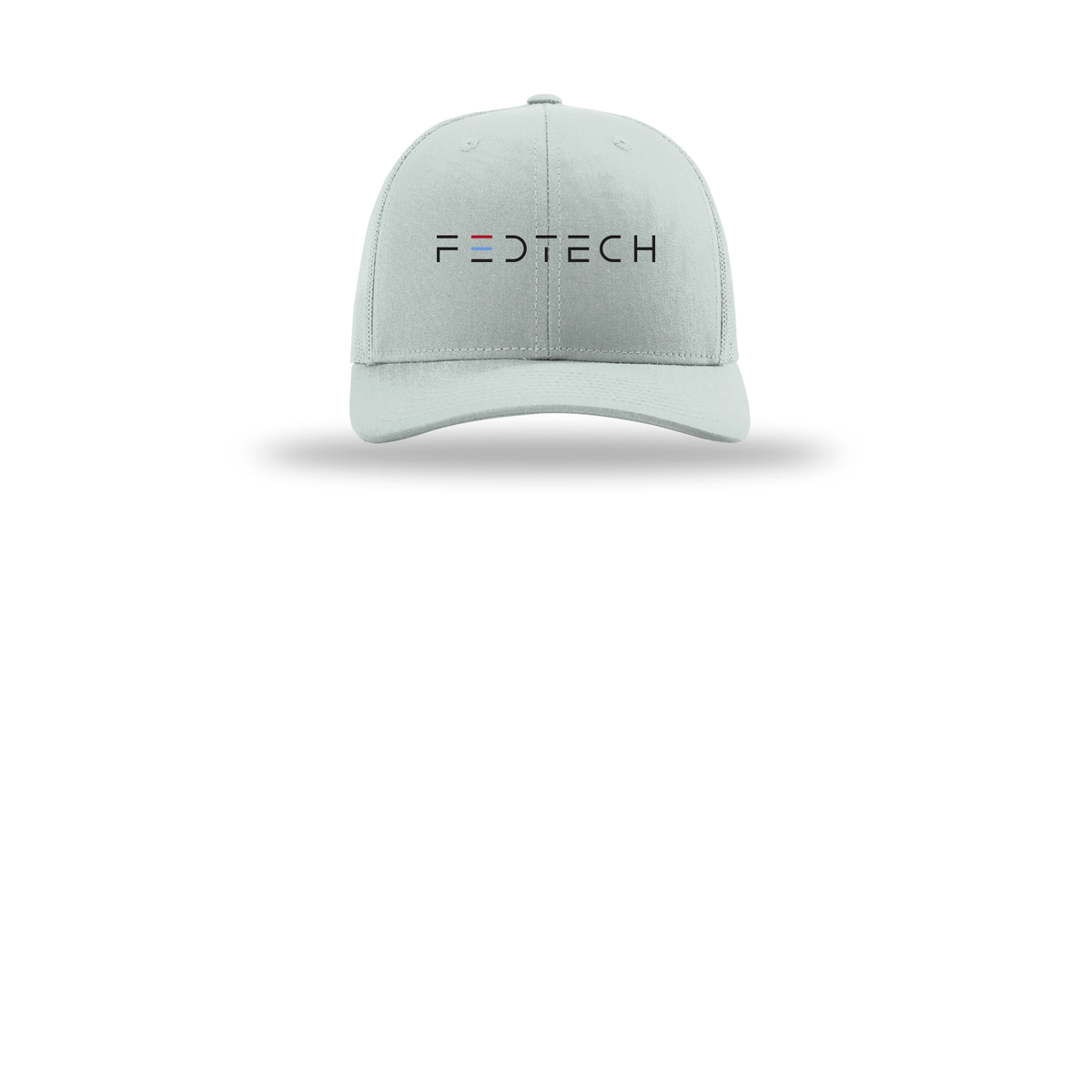 fedtech-richardson-trucker-cap-embroidery-capfront-R112-quarry-flat-front