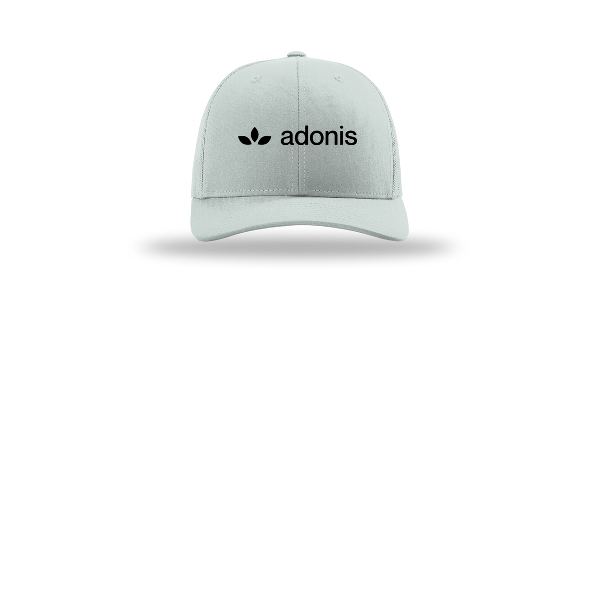 adonis-richardson-trucker-cap-embroidery-capfront-R112-quarry-flat-front