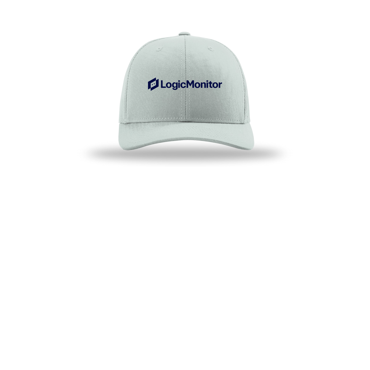 logicmonitor-richardson-trucker-cap-embroidery-capfront-R112-quarry-flat-front
