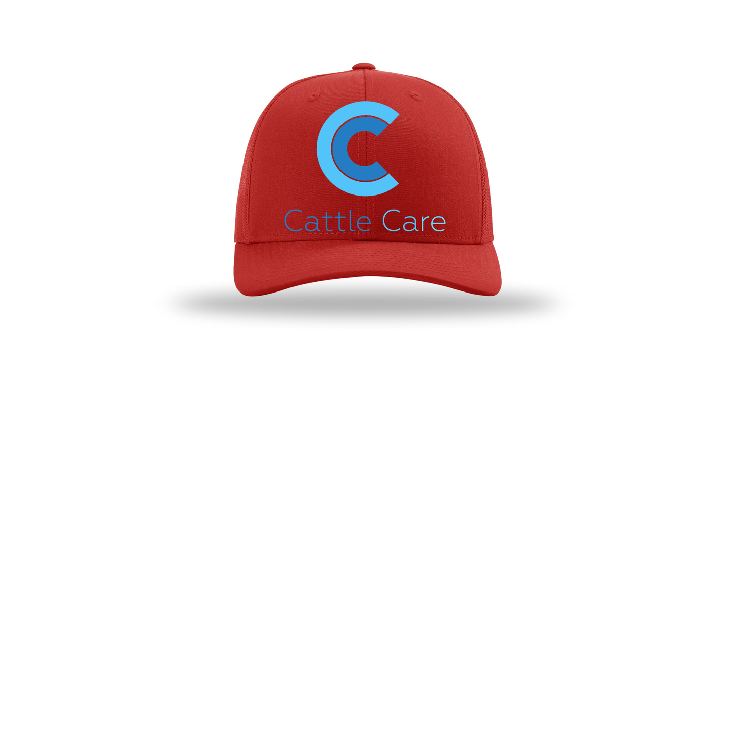 cattle-care-richardson-trucker-cap-embroidery-capfront-R112-red-flat-front