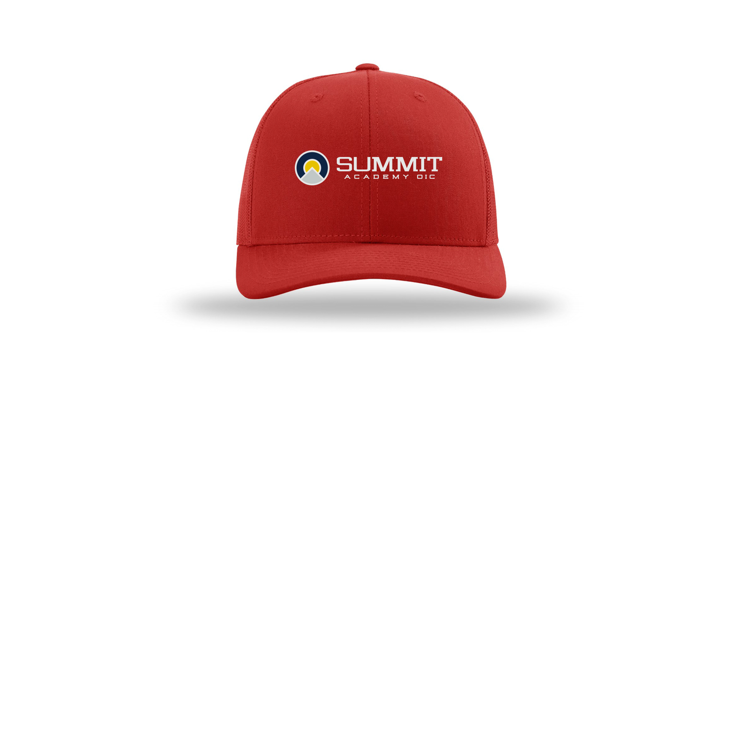 saoic-richardson-trucker-cap-embroidery-capfront-R112-red-flat-front