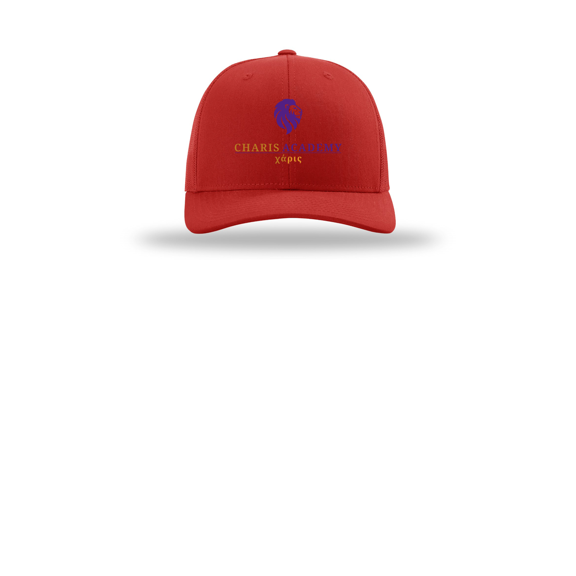 cahazleton-richardson-trucker-cap-embroidery-capfront-R112-red-flat-front