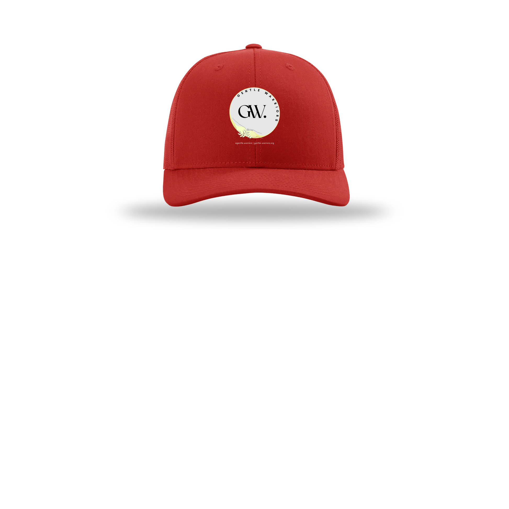 gentle-warriors-richardson-trucker-cap-embroidery-capfront-R112-red-flat-front