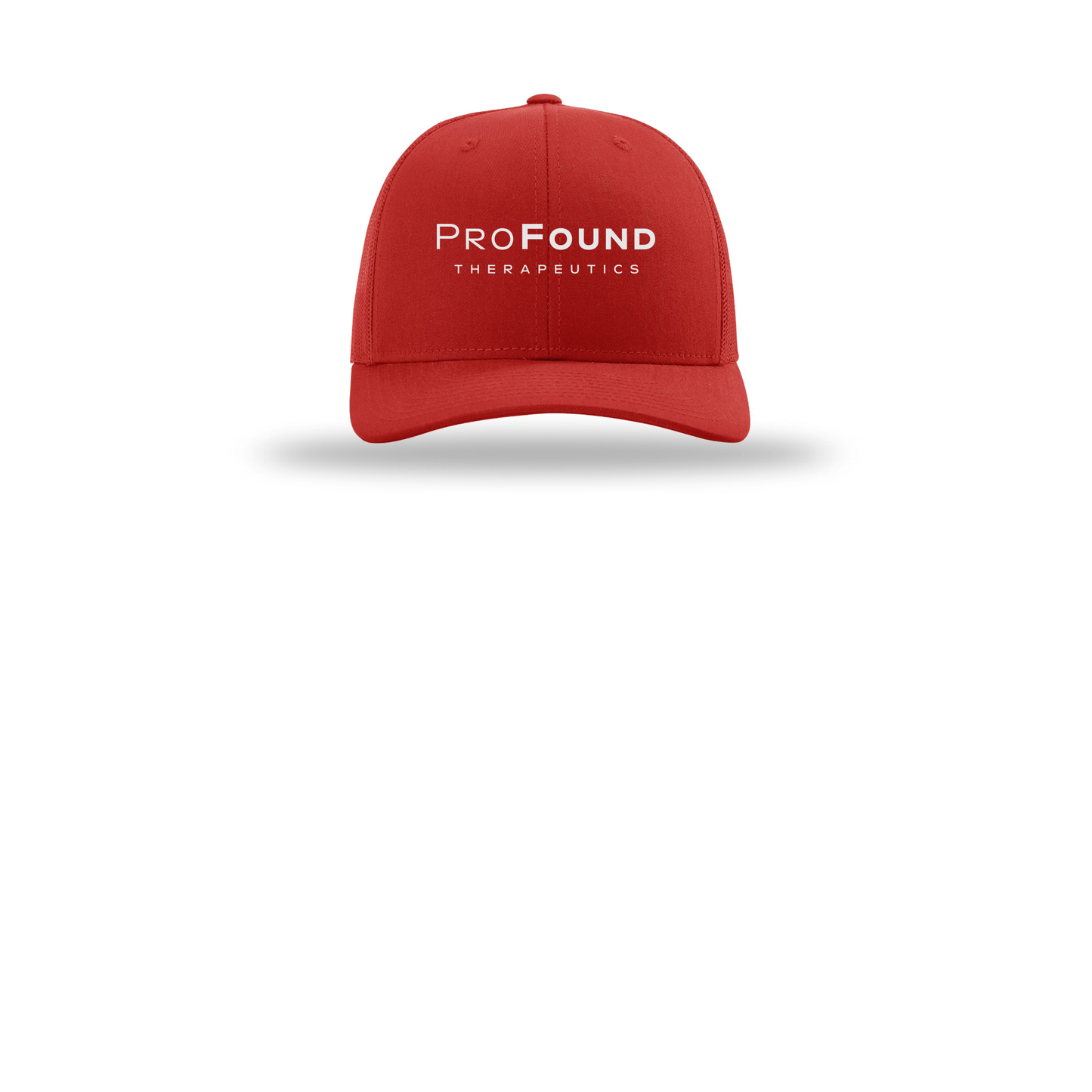 profoundtx-richardson-trucker-cap-embroidery-capfront-R112-red-flat-front