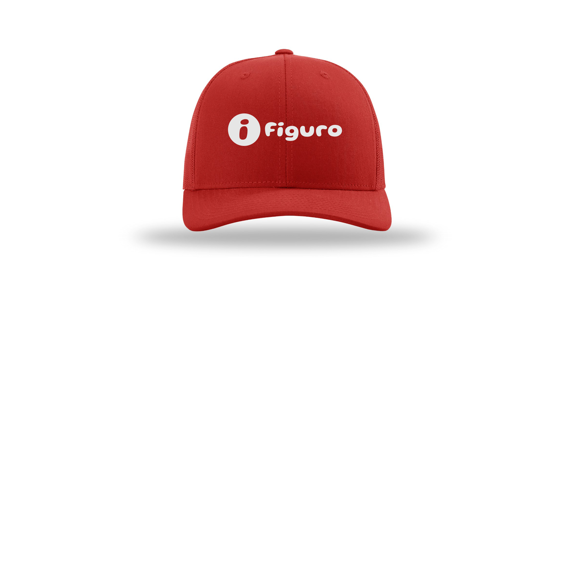 getfiguro-richardson-trucker-cap-embroidery-capfront-R112-red-flat-front