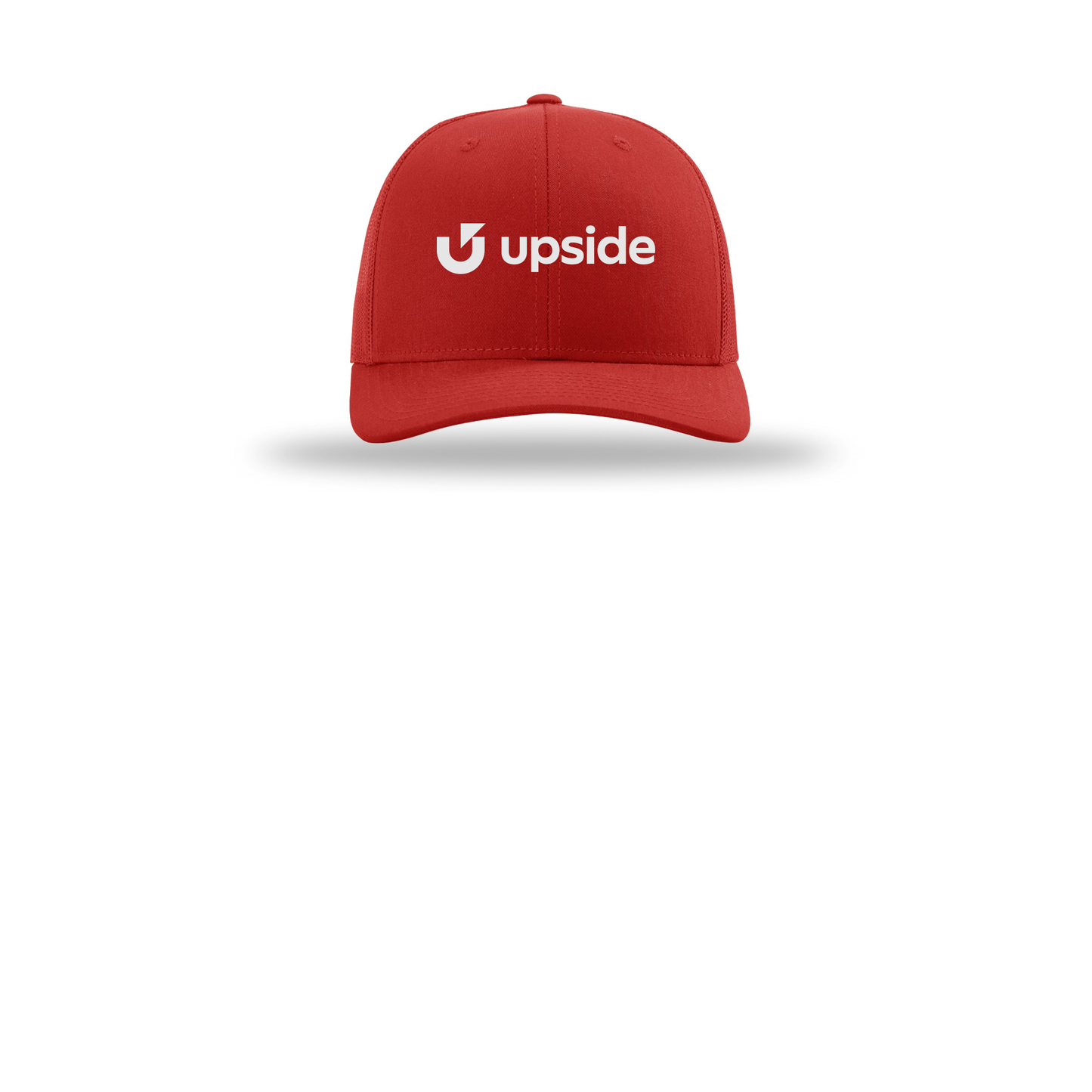 upside-richardson-trucker-cap-embroidery-capfront-R112-red-flat-front