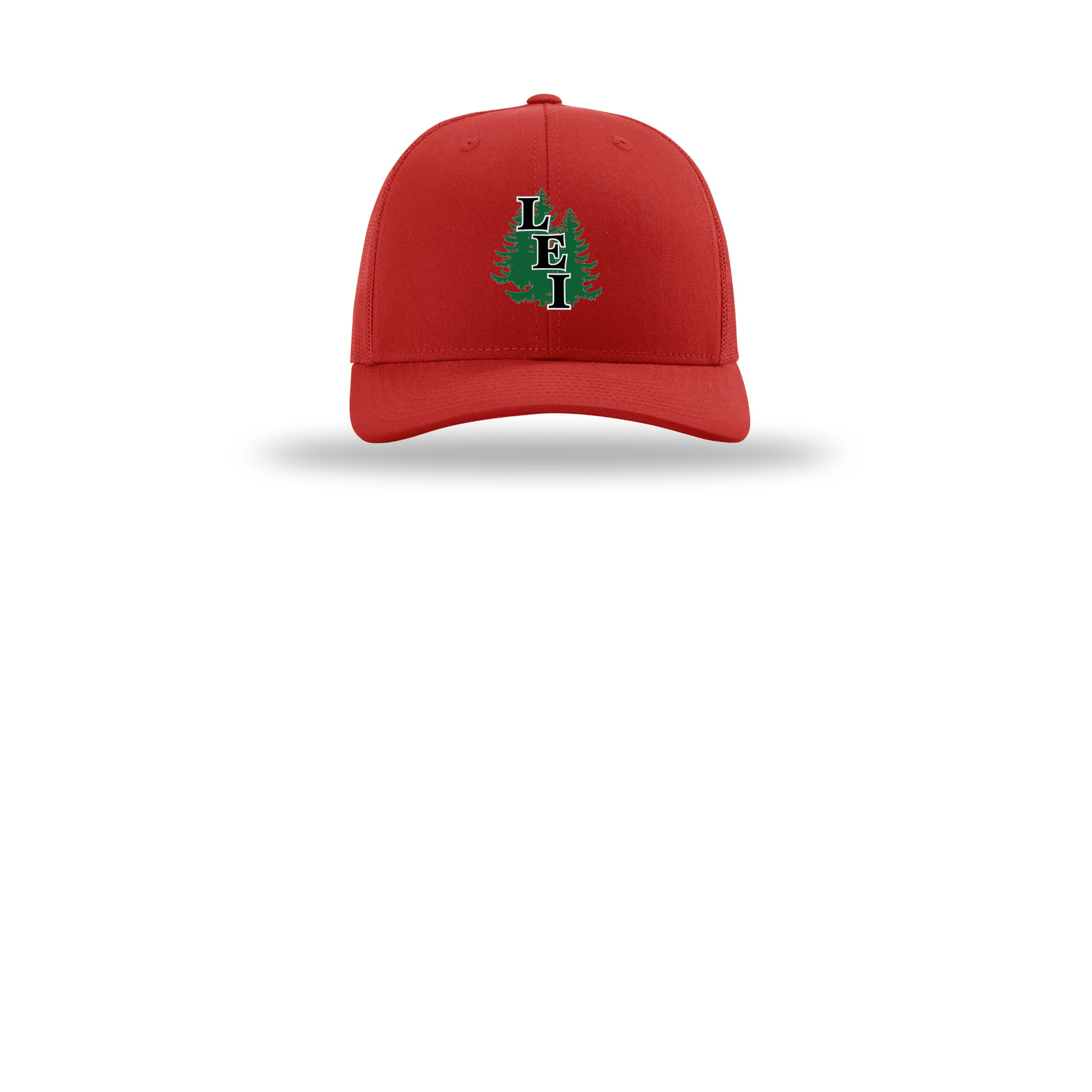 leisite-richardson-trucker-cap-embroidery-capfront-R112-red-flat-front