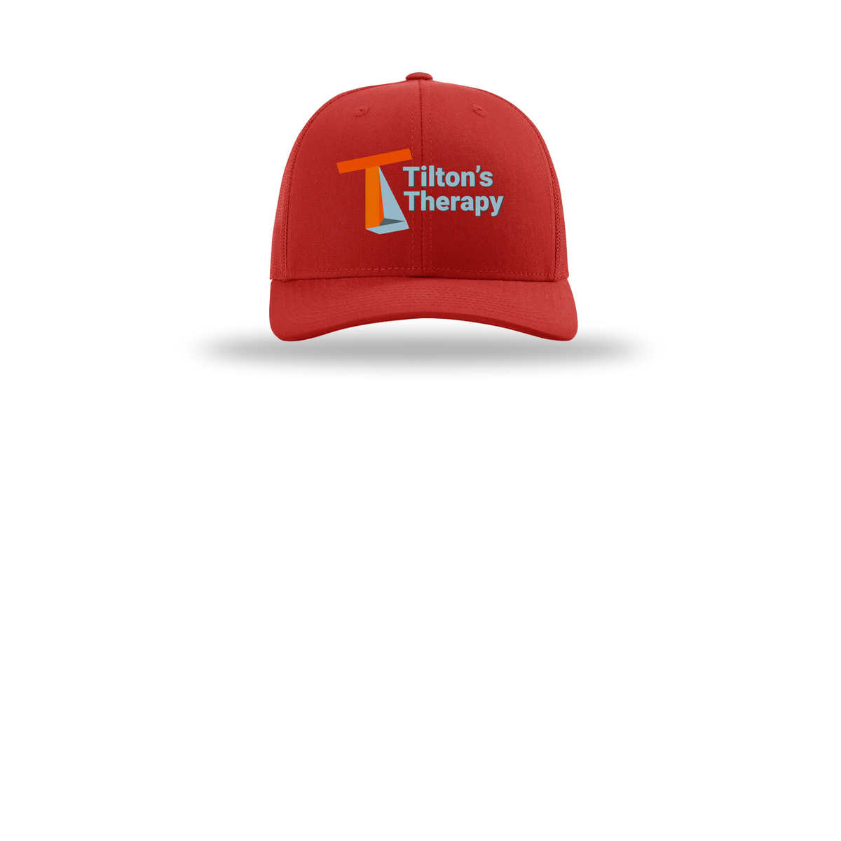 tiltonstherapy-richardson-trucker-cap-embroidery-capfront-R112-red-flat-front